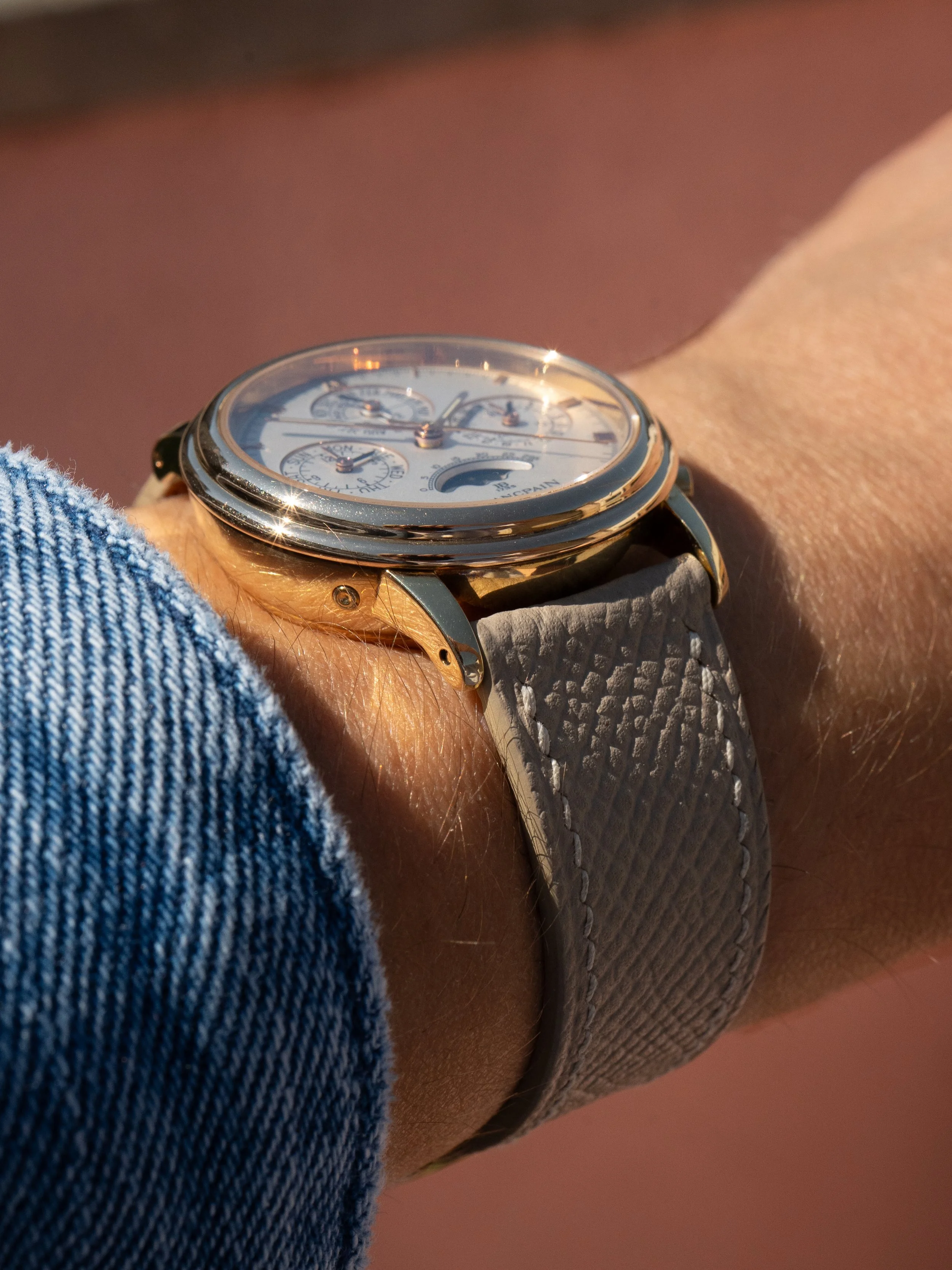 Early 1990's Blancpain Perpetual Calendar Chronograph 5585 No.1 Rose 6.JPG