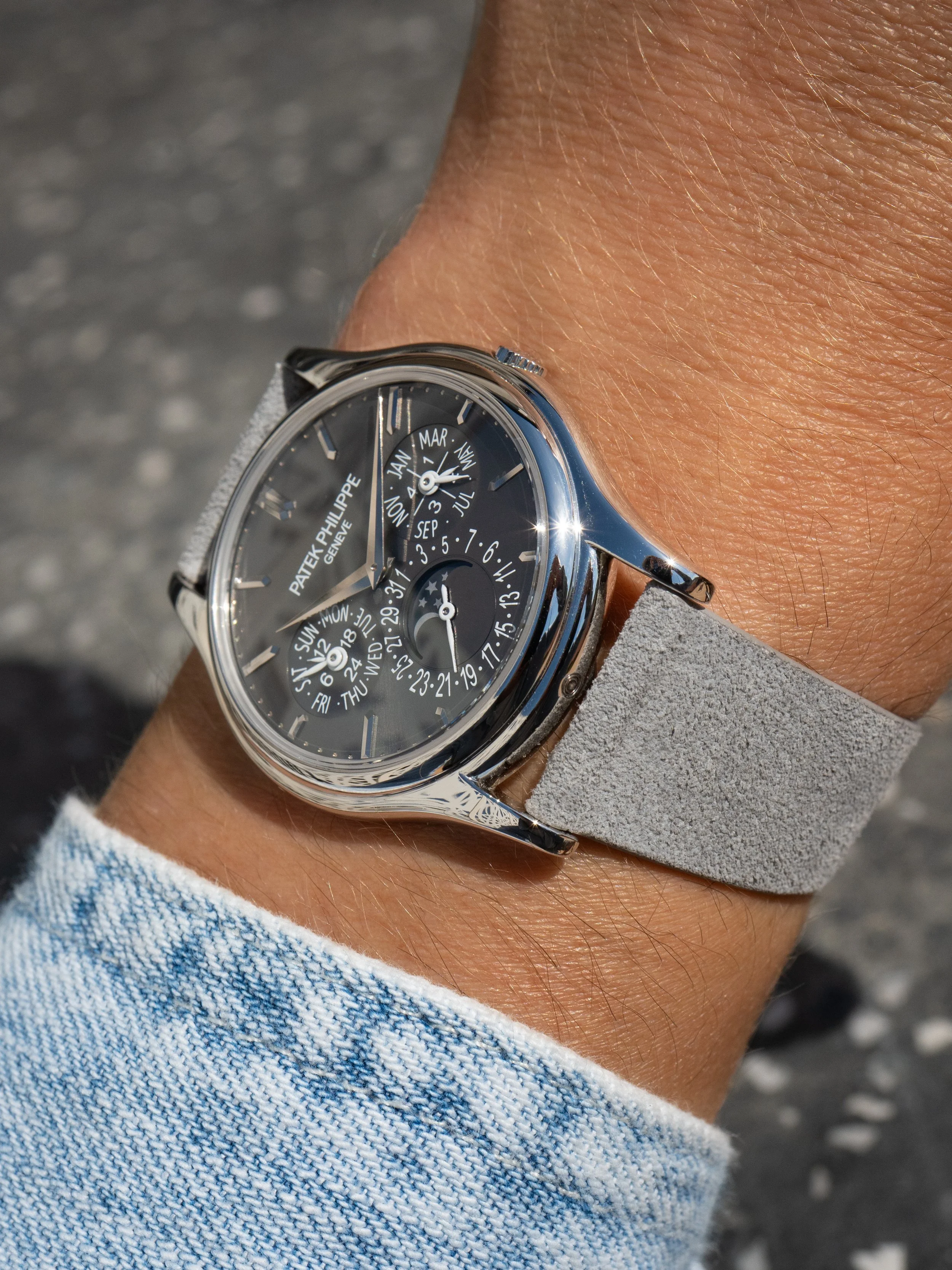 2018 Patek Philippe Perpetual Calendar 5140P Platinum Ft. Rare Grey Dial 7.JPG