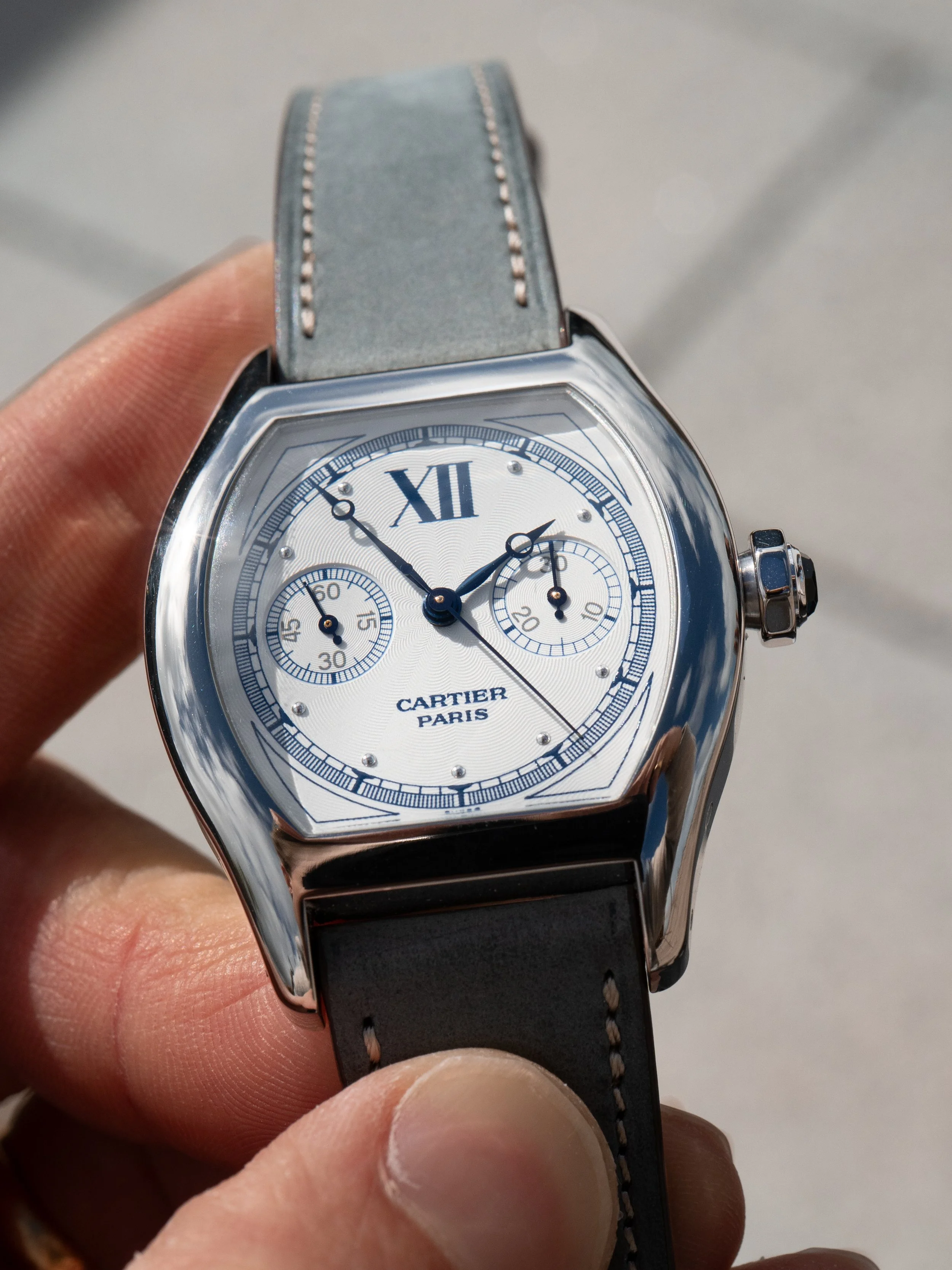 2002 Cartier Tortue CPCP Monopoussoir Chronograph 2396 Full Set 9.JPG