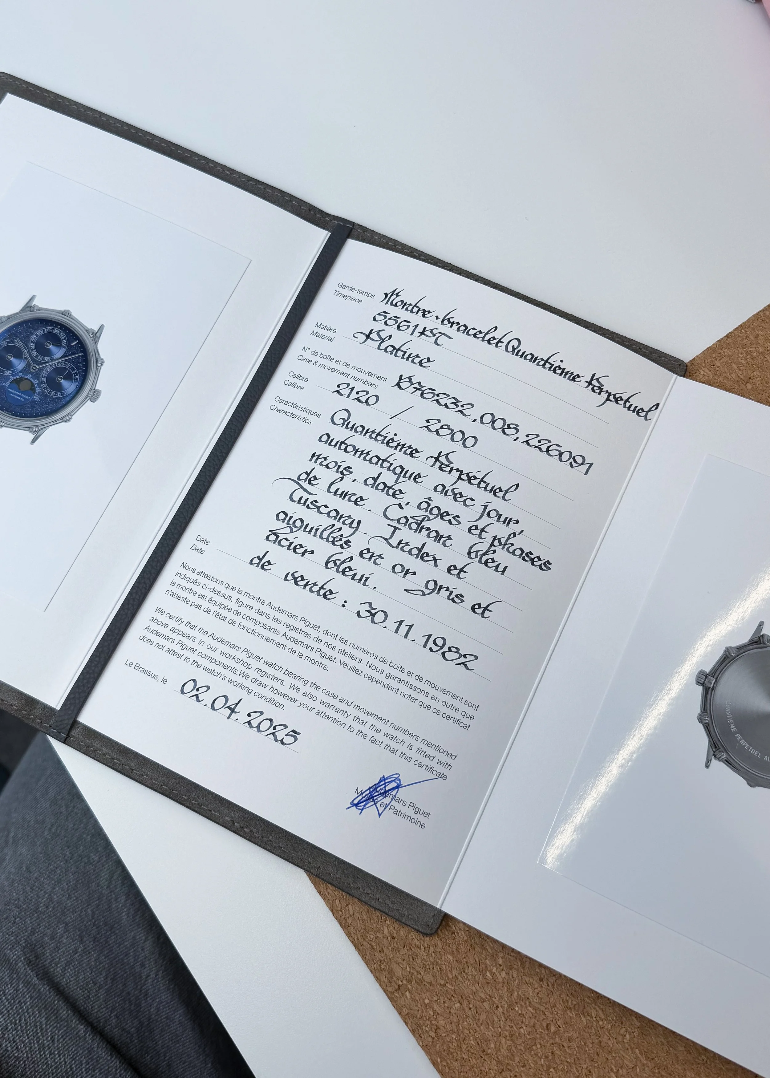 1982 Audemars Piguet Quantieme Perpetual 5561PT 'SWISS' Only 2.JPG