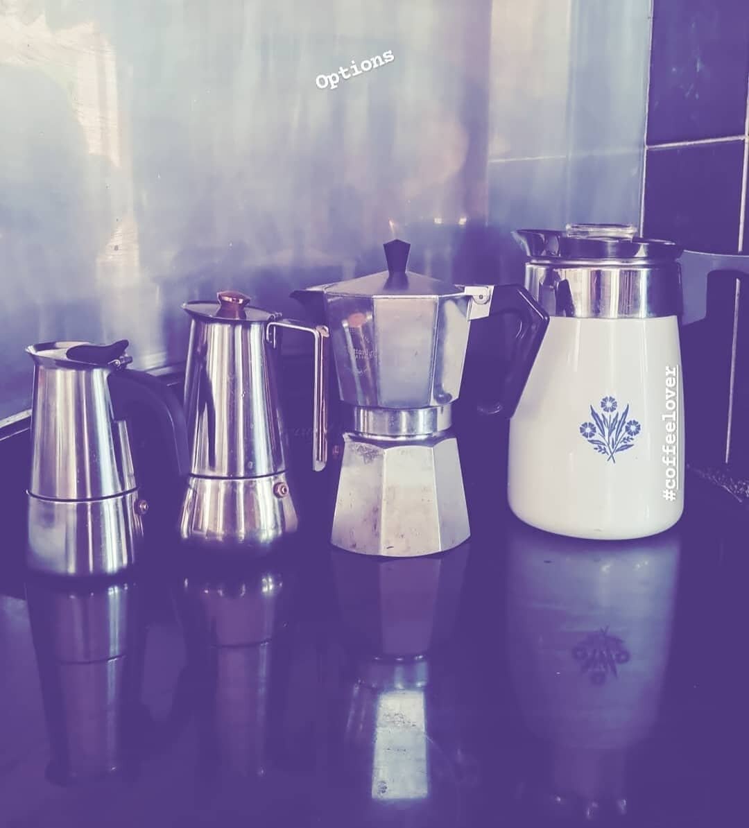 #coffeegram 
Can't recall whether two of these were my mum's or are replacements I bought over the years. One or more of these gets used every day, depending upon numbers and strength required. I no longer eat breakfast in the morning, I save it for 