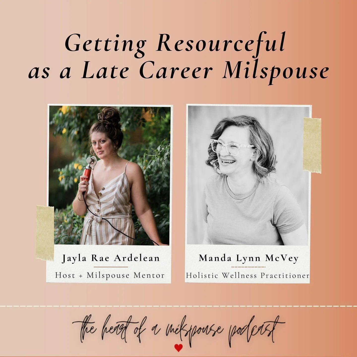 Get ready to discuss how and why Late Career Milspouses are nowhere near the default messaging for milspouses, and why we should care about this!
The future of this category of milspouses is in our hands, and my guest today @thehealitaryspouseshares