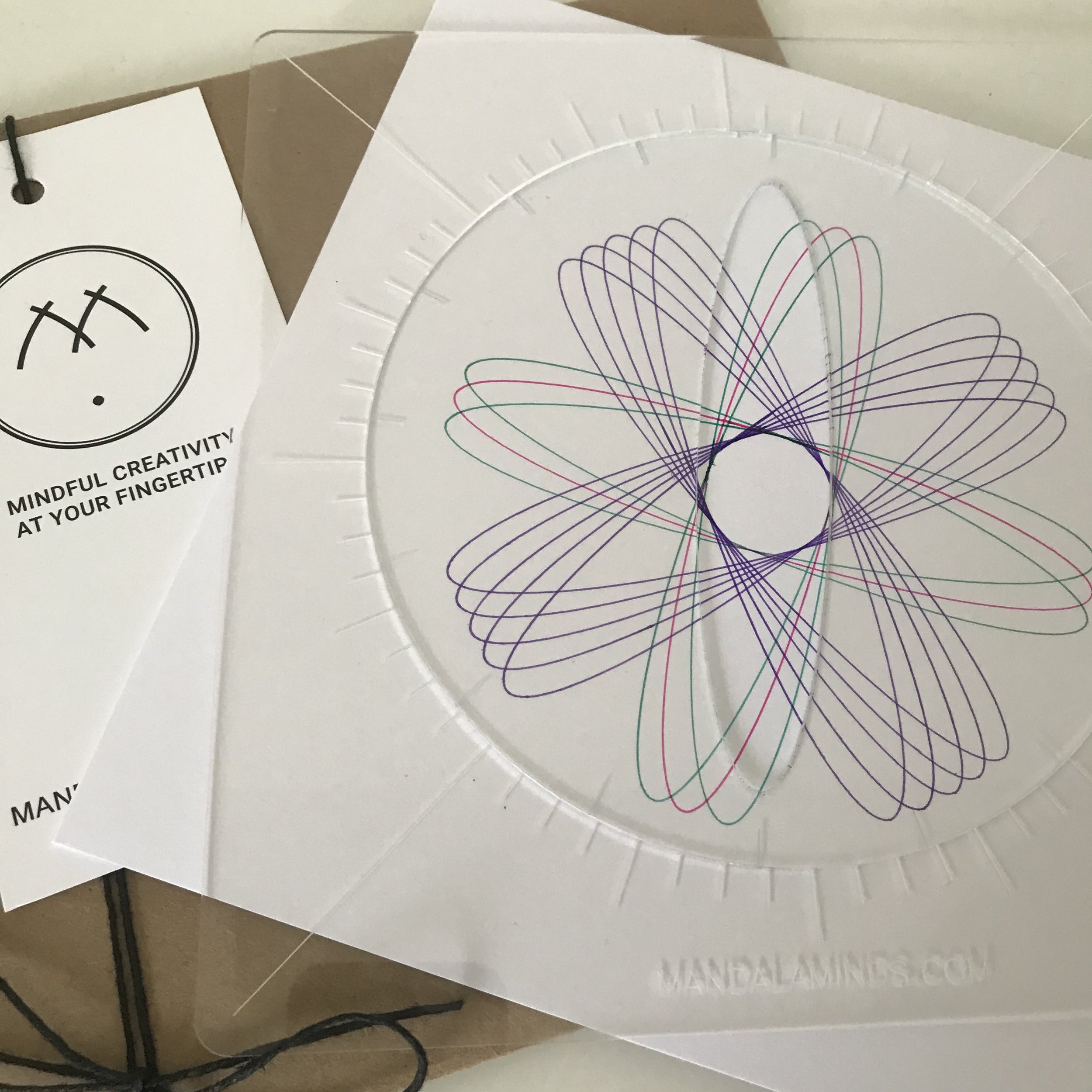 Mandala Circle Art Maker Ellipse 1 – Handcrafted drawing tool for creating precise geometric and mandala art designs.