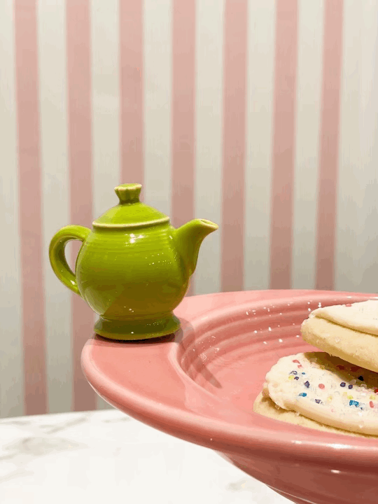 Nora Fleming Fiesta Bread Tray & Tea Pot Mini Set — SaraBoo Creek