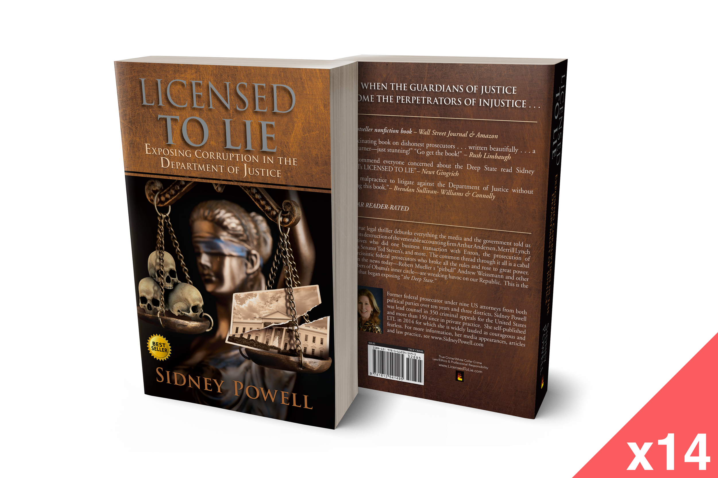 Licensed To Lie - Second Edition Paperback (Case of 14 Books)