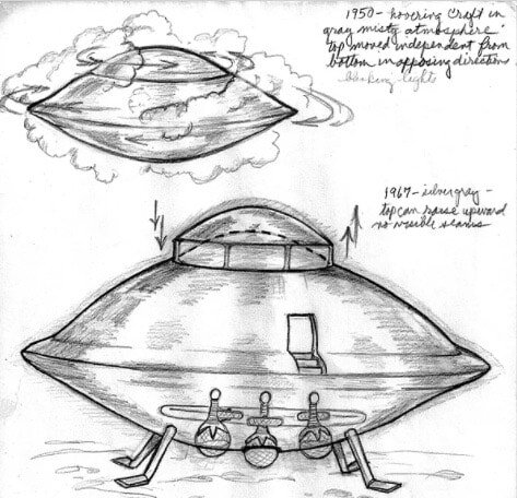 A UFO Drawing by Betty Andreasson