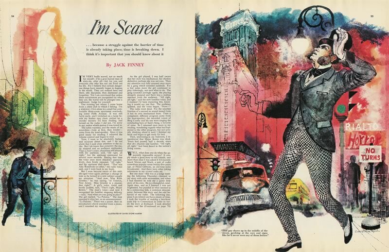 A page from Jack Finney's short story "I'm Scared"