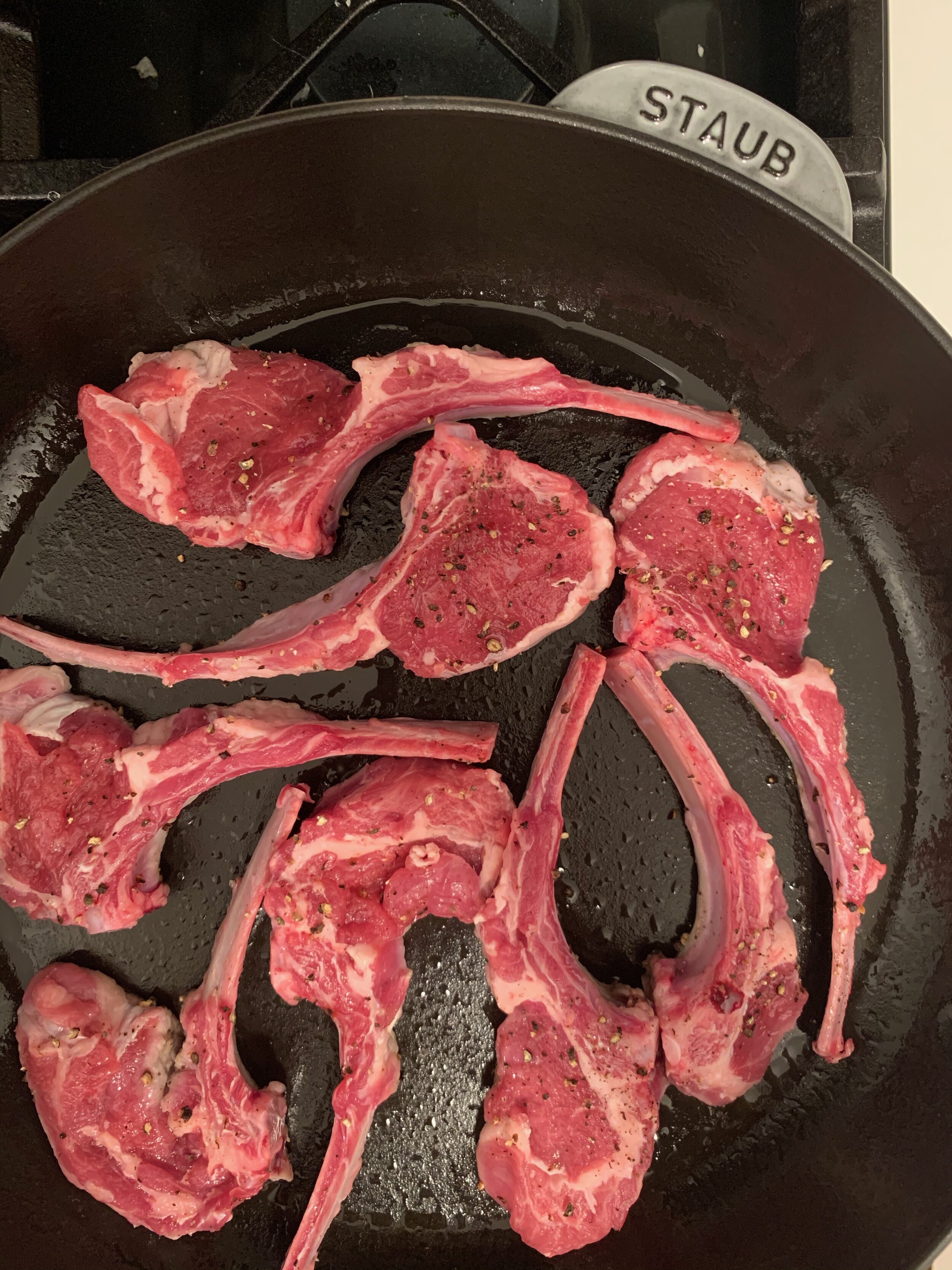 Cast Iron Lamb Chops — Cooking with Rocco