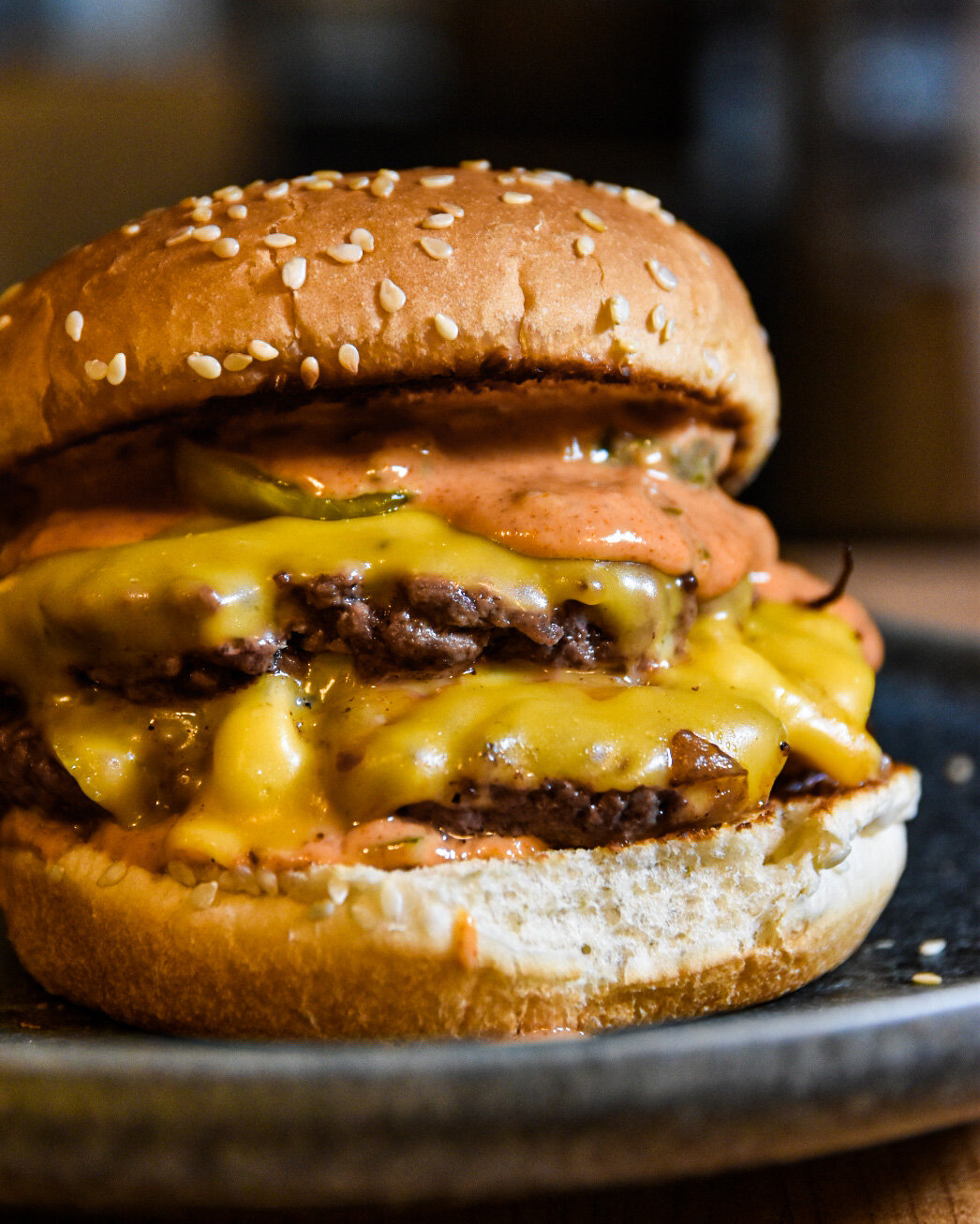 Smash Burgers With Garlic Butter Buns