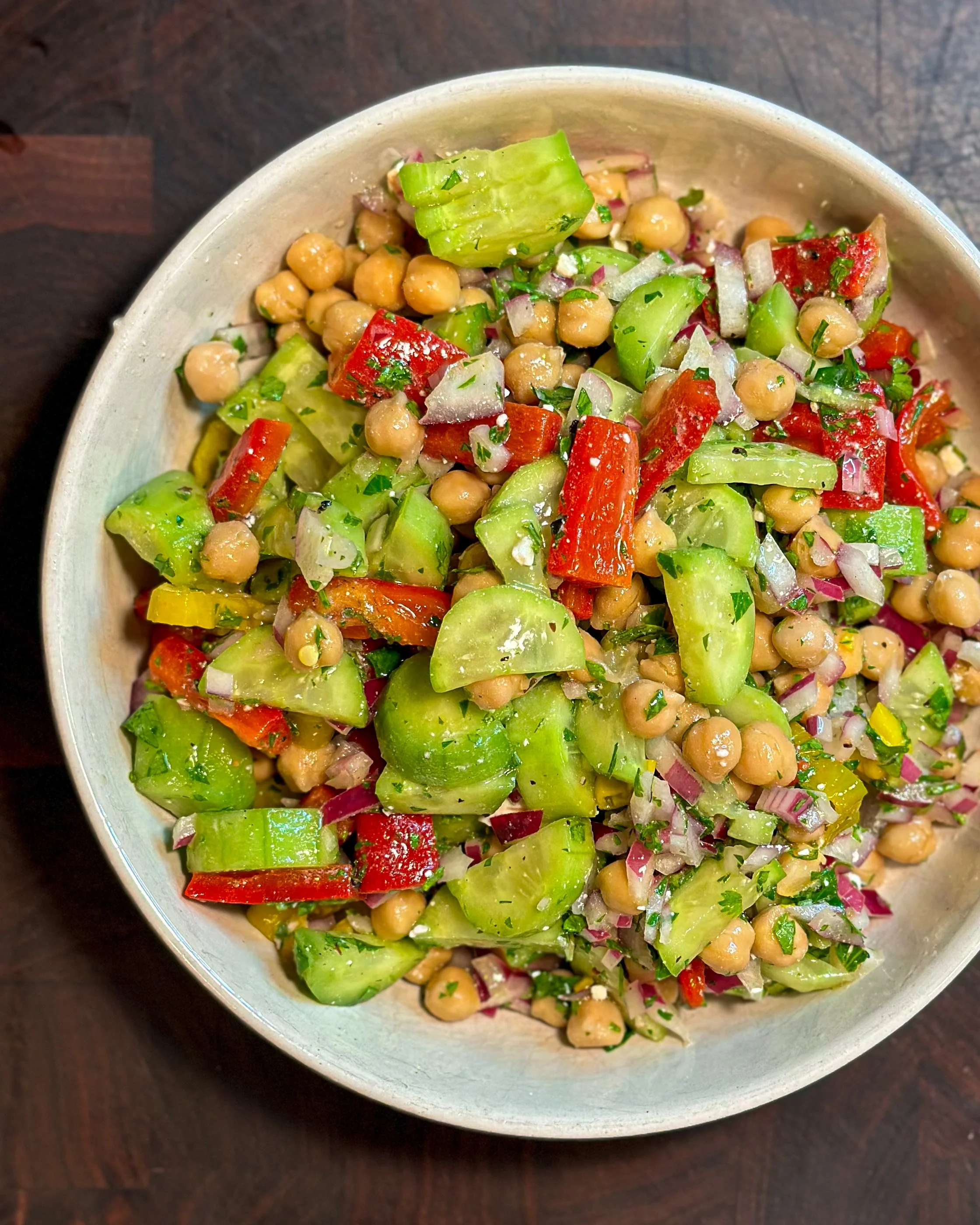 Cucumber and Chickpea Salad — Cooking with Rocco