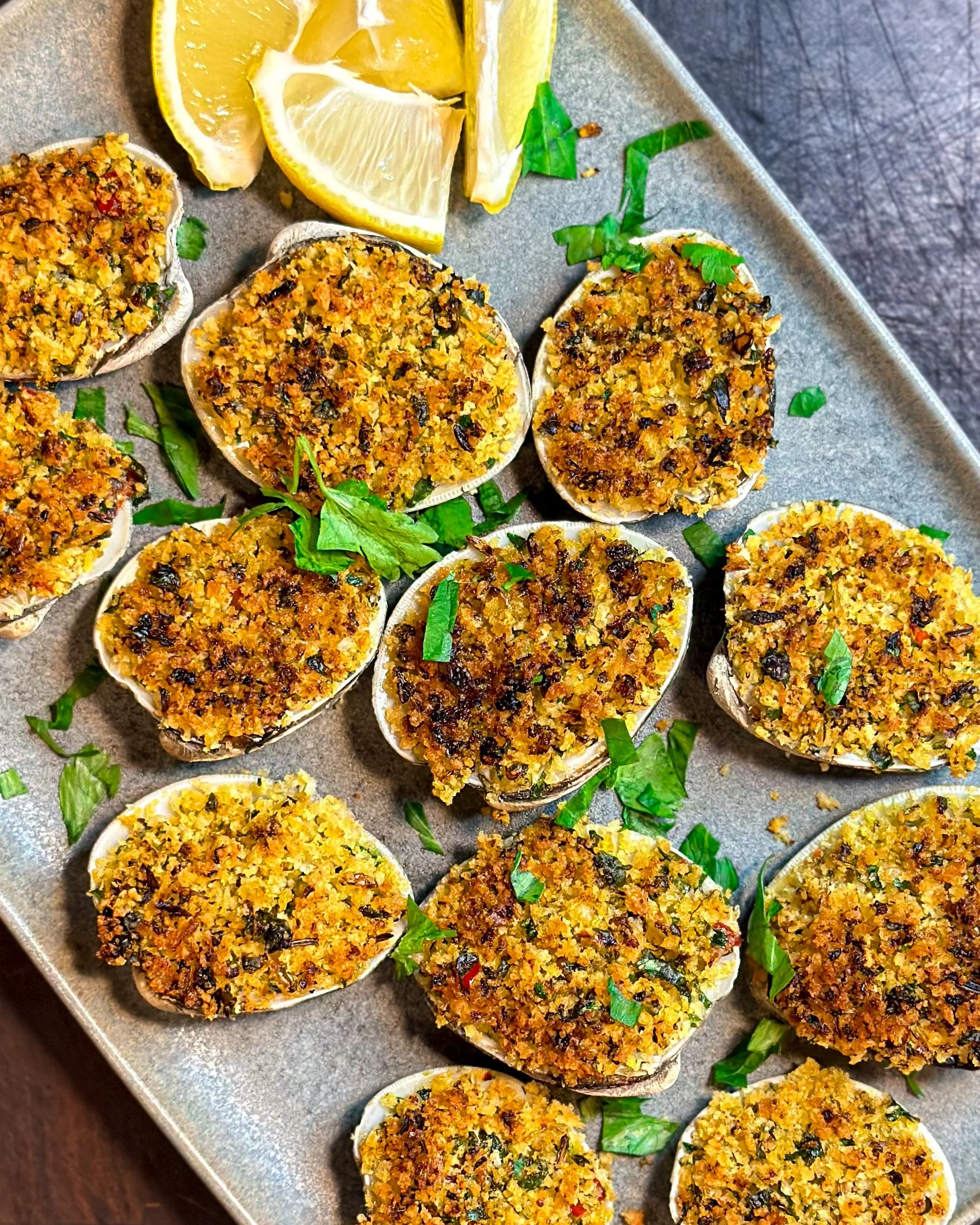 Clams Oreganata — Cooking with Rocco