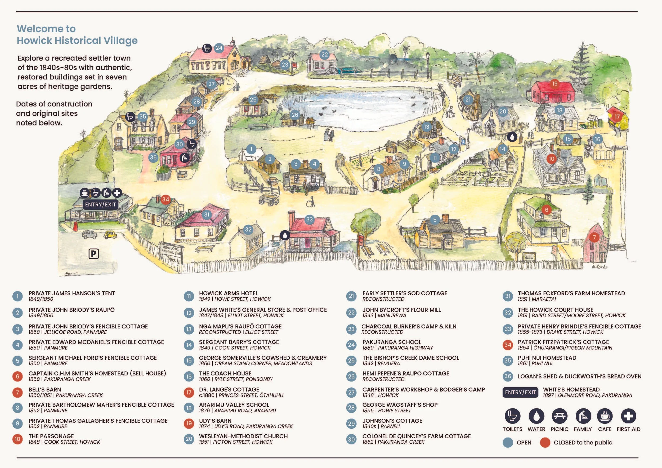 Visitor Information — Howick Historical Village