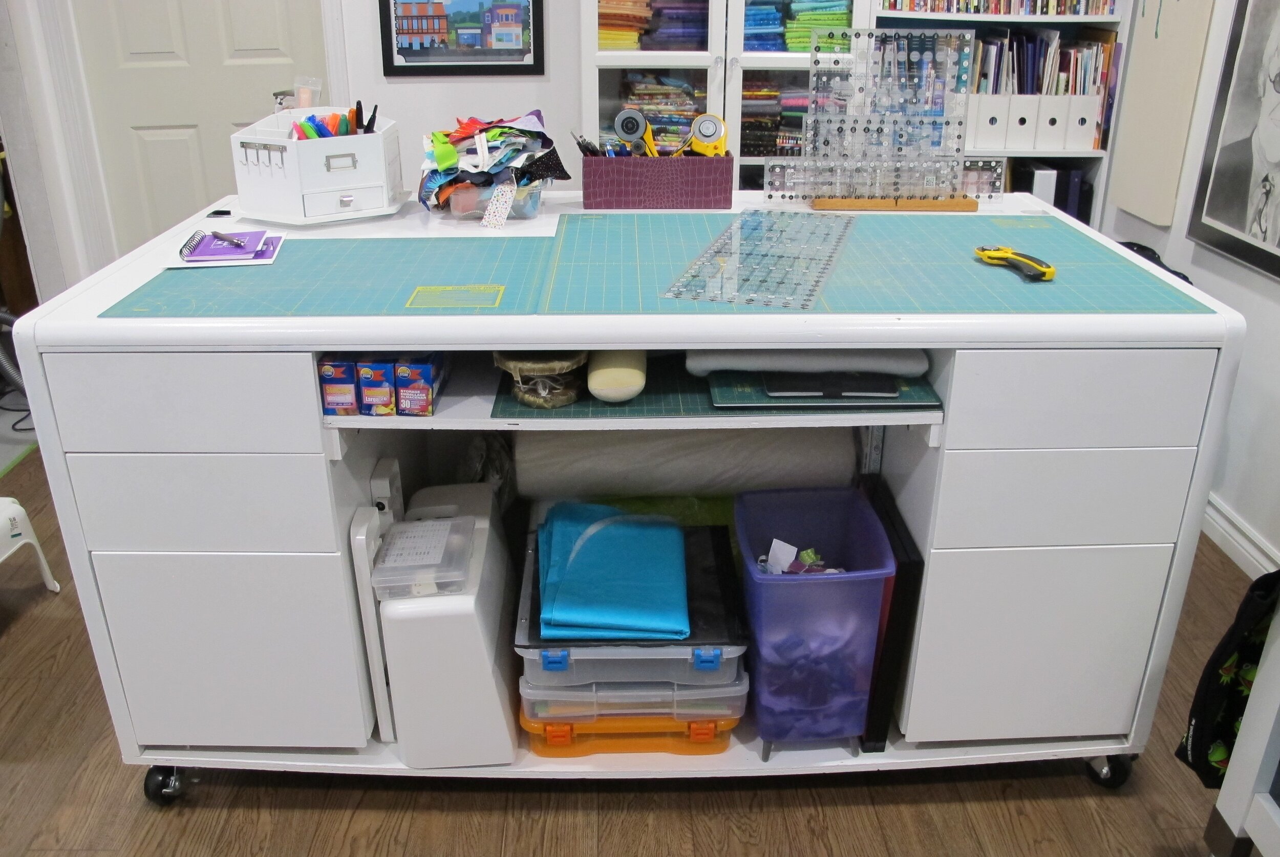 My Sewing Room Makeover, Part 2: Ironing Station and Work Table