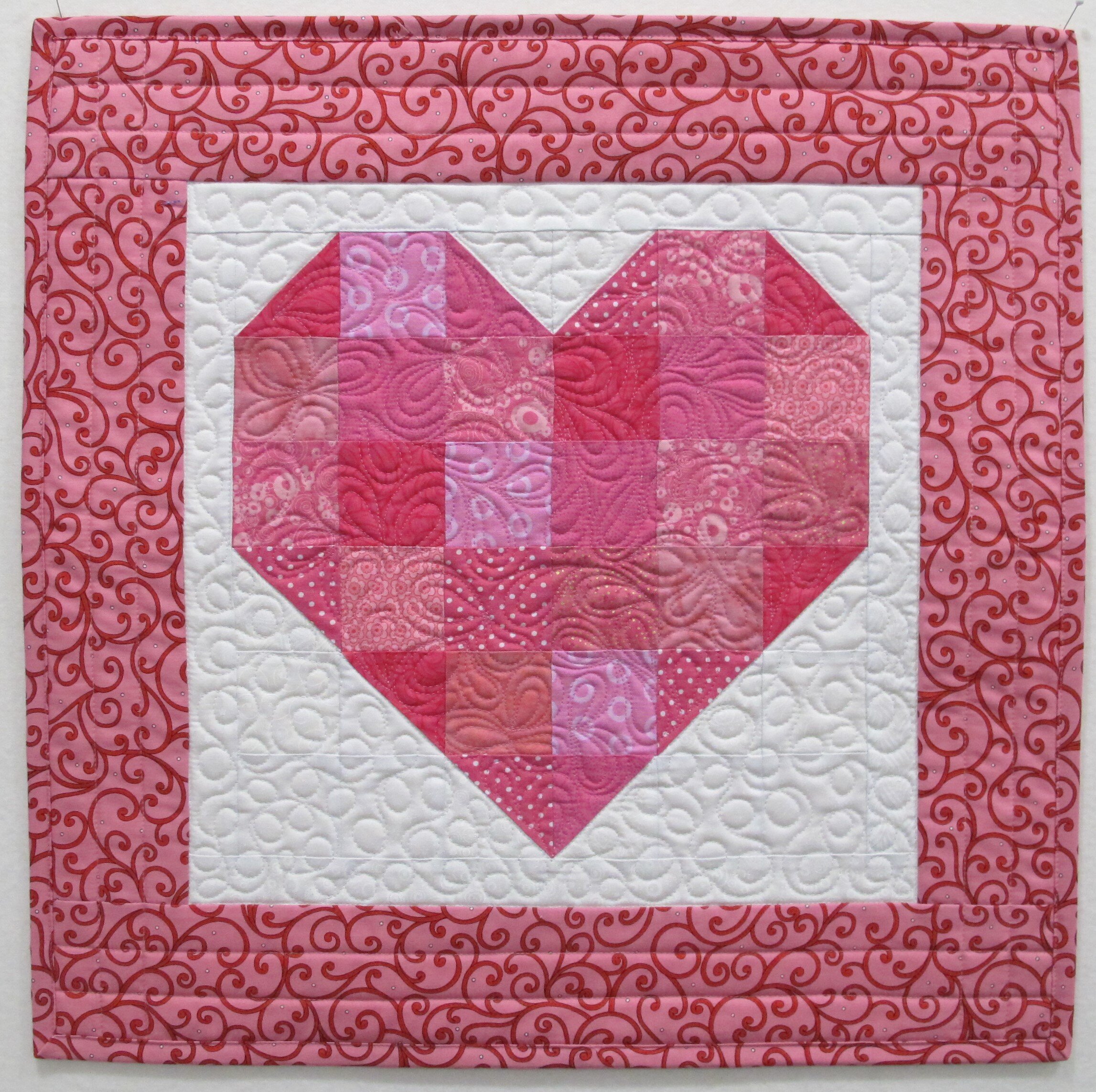 February Block- Valentine Heart