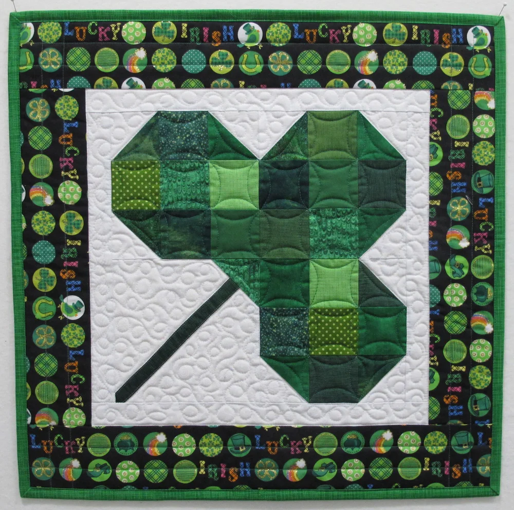 March Block- Shamrock — Quiltish Corner