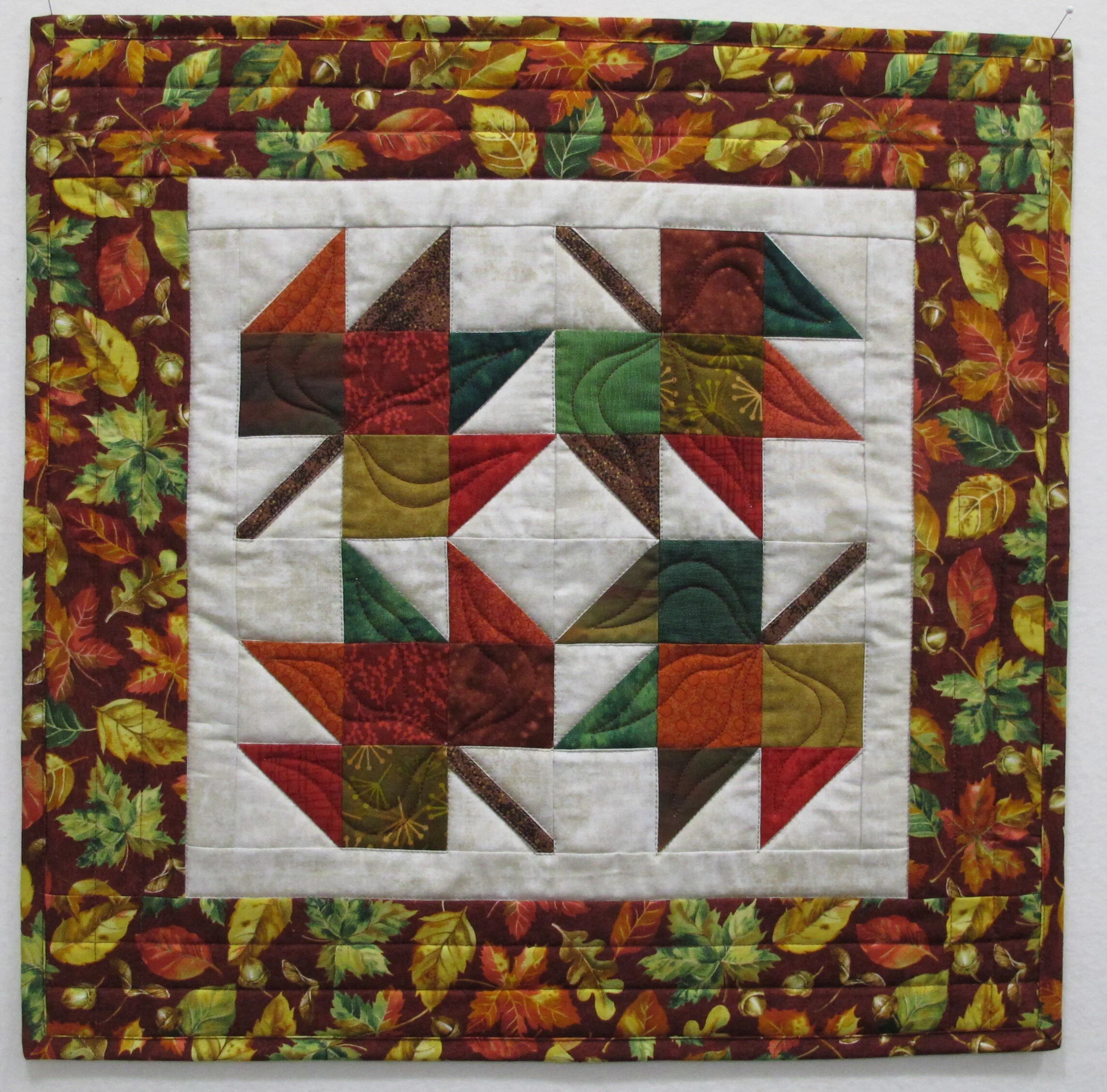 November Block- Falling Leaves