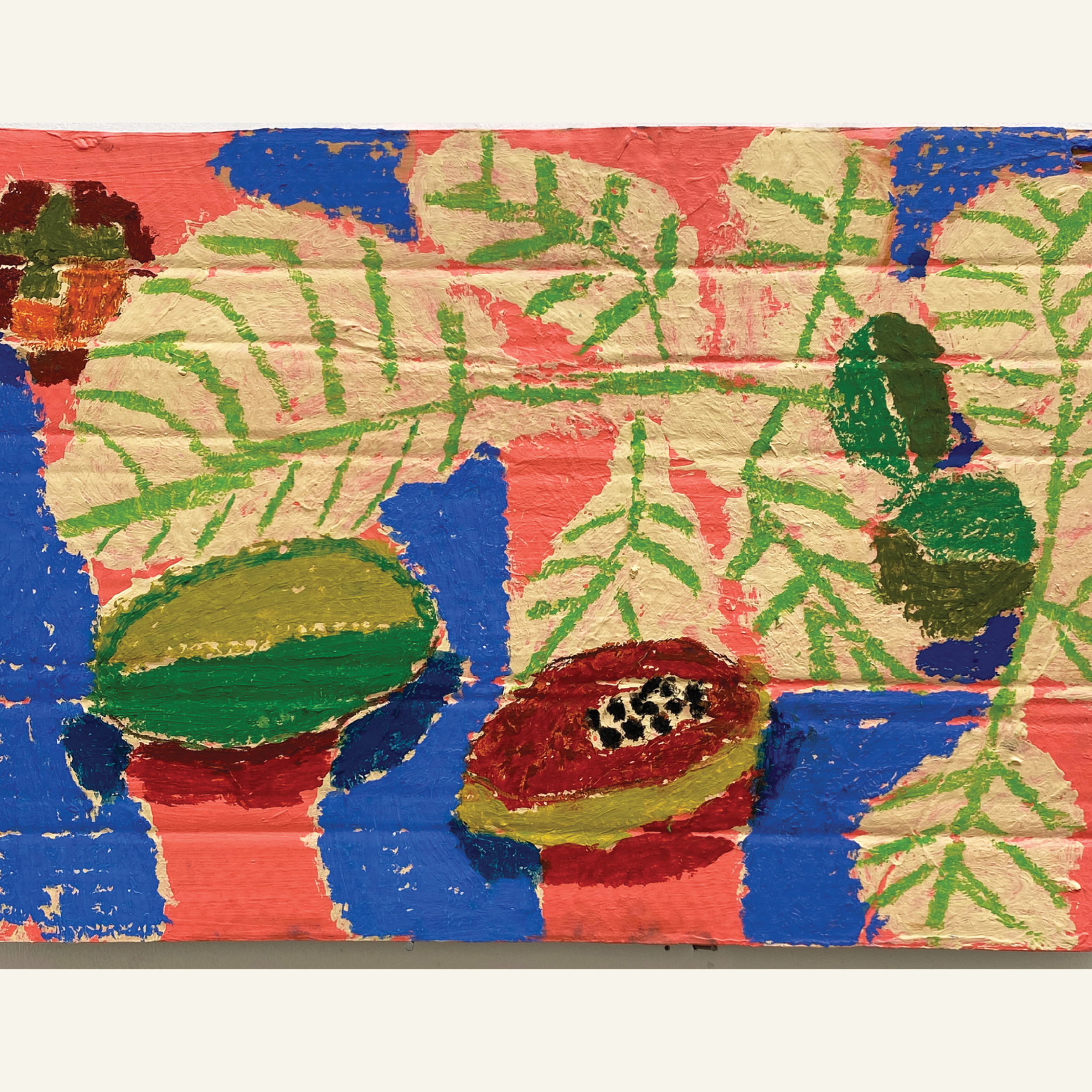 Rosa Roberts  |  Papaya with Walnut leaves