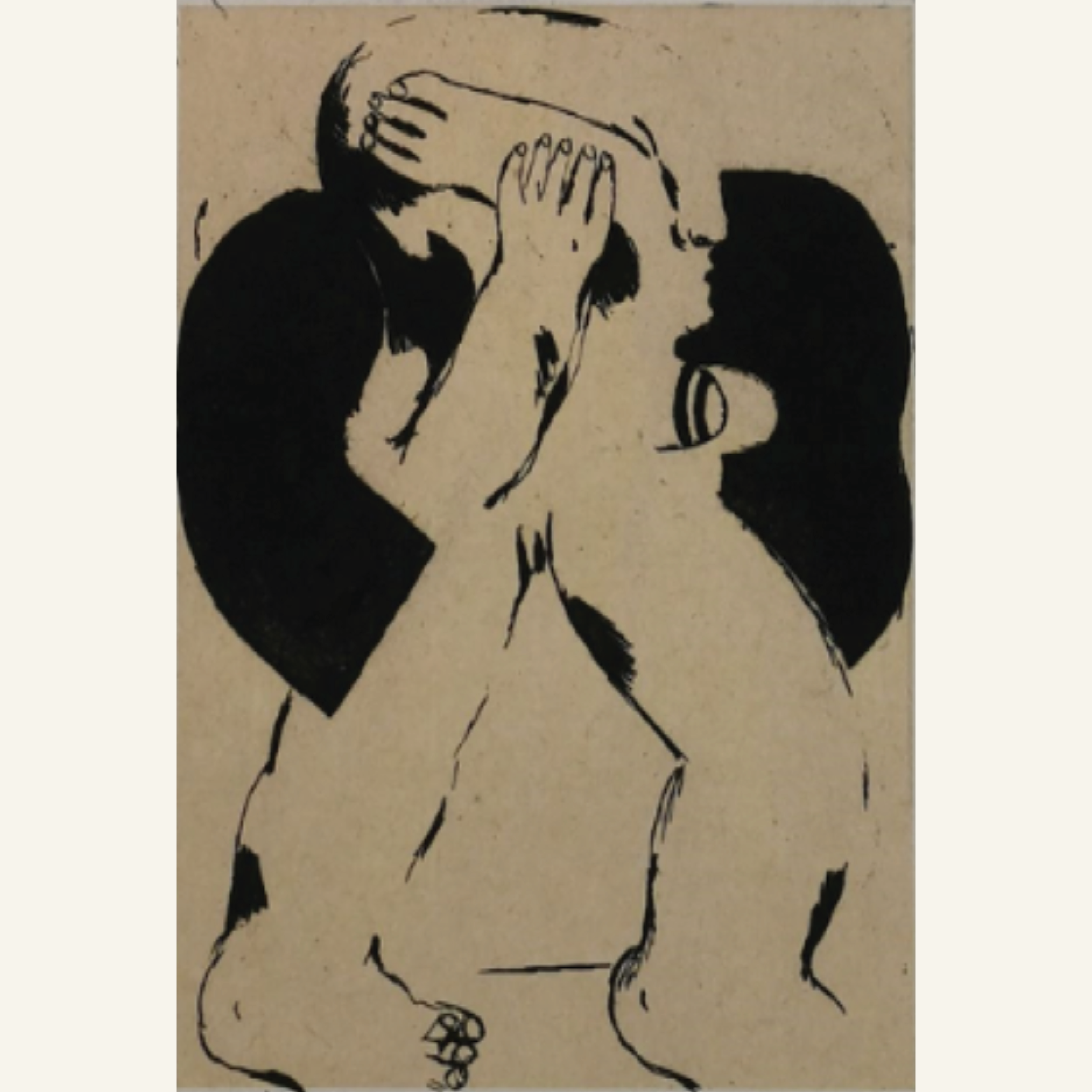 Horst Antes | Frau mit erhobenen Armen.png
