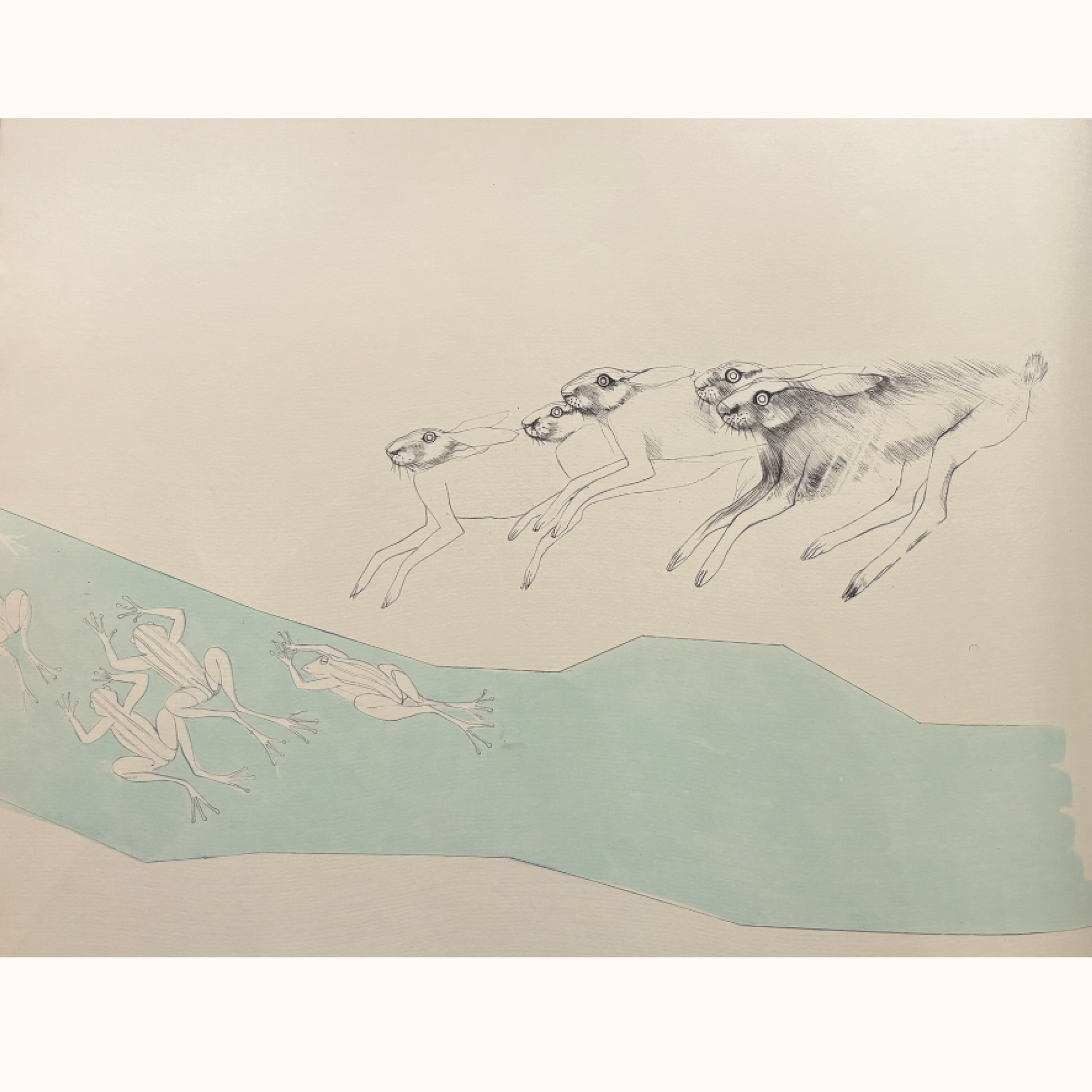 Dame Elisabeth Frink | The Hares and the Frogs