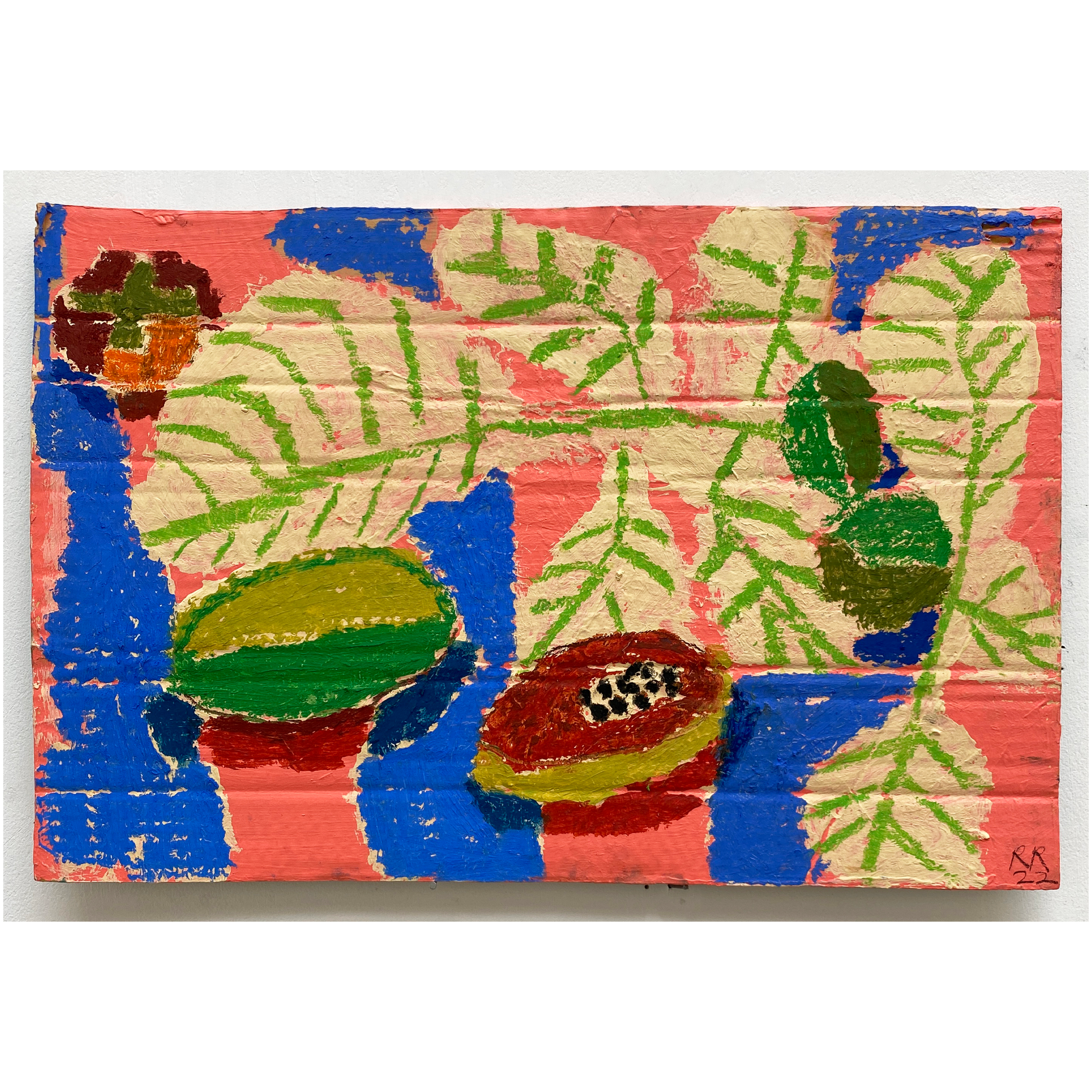 Rosa Roberts  |  Papaya with Walnut leaves
