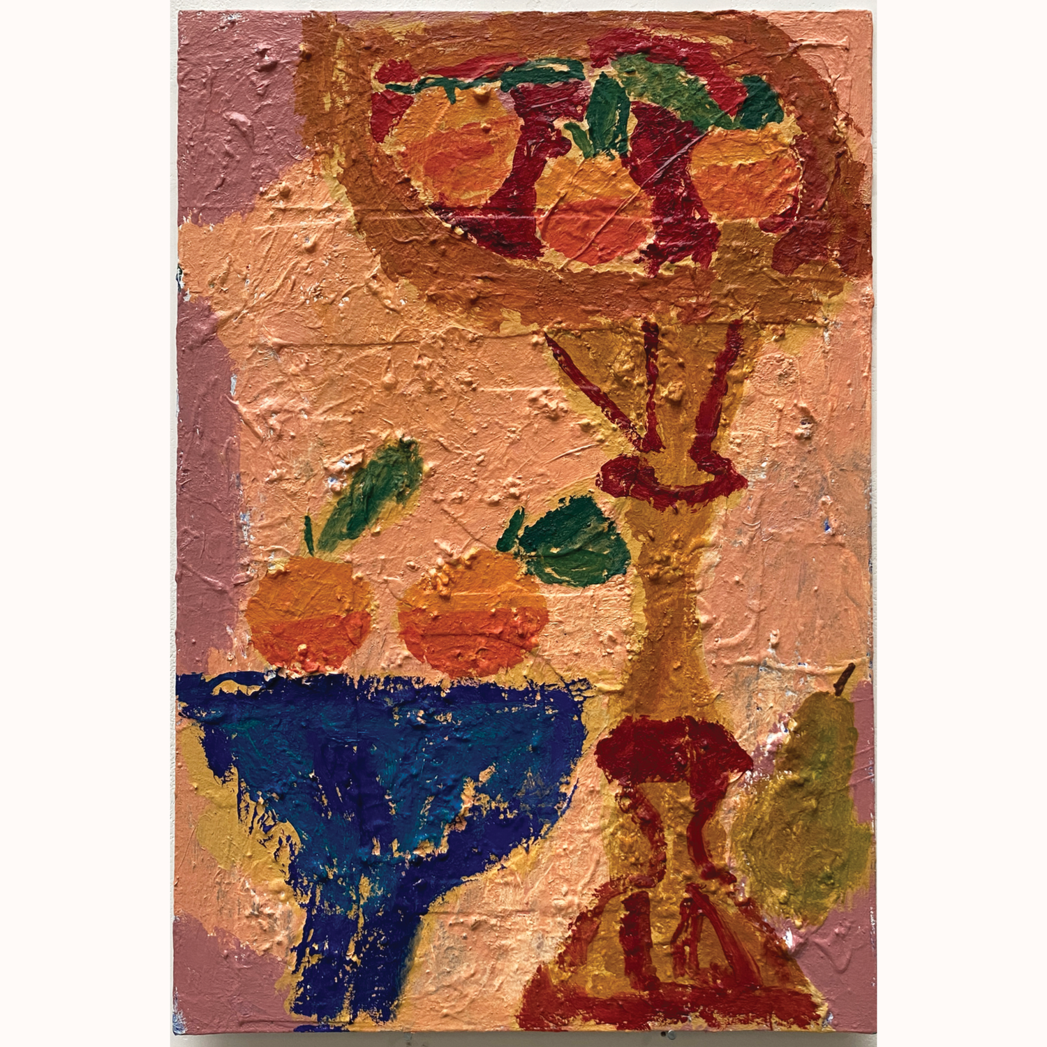 Rosa Roberts  |  Still Life with Bowls, Tangerines and Pear
