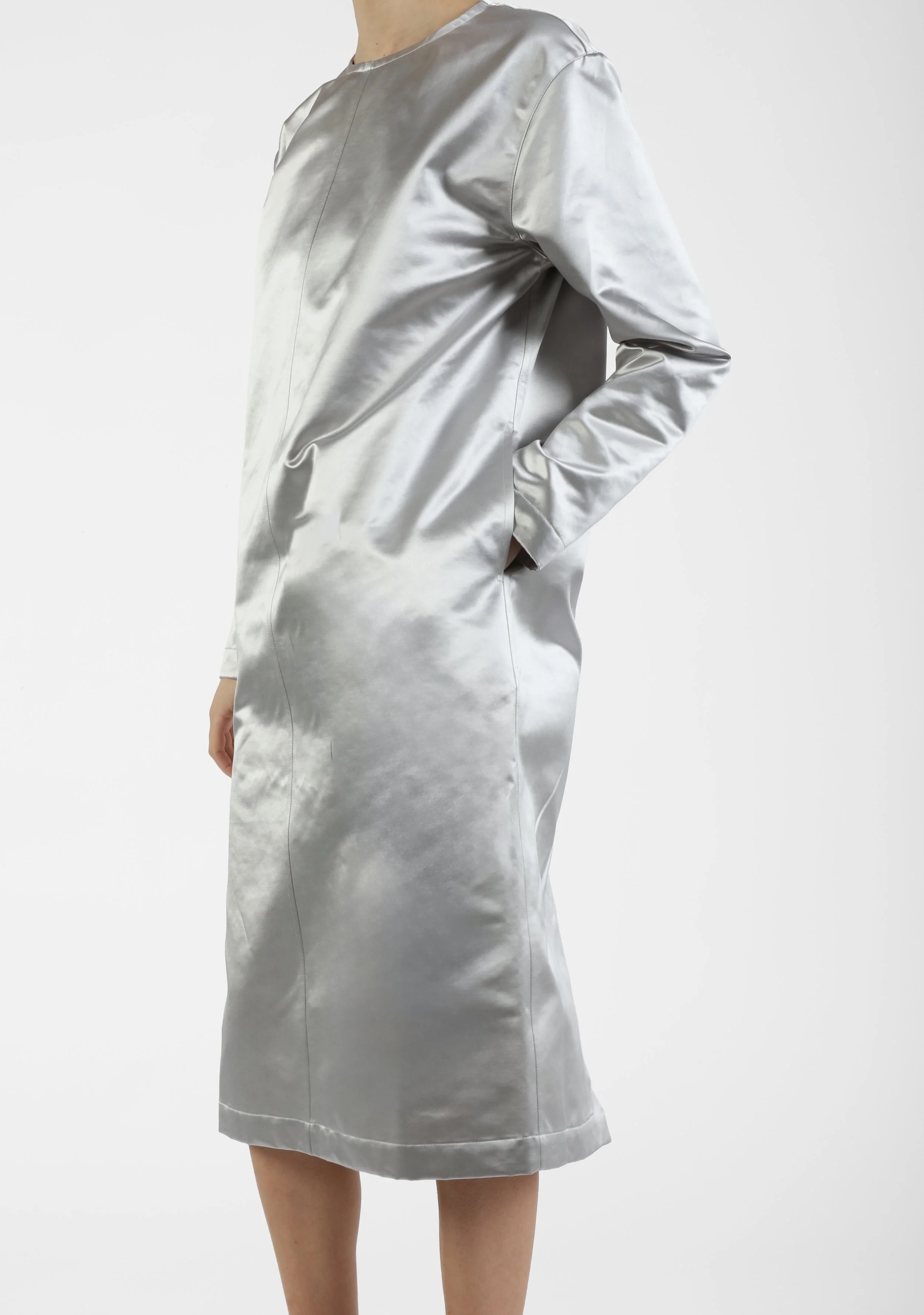 salvin dress silver argento