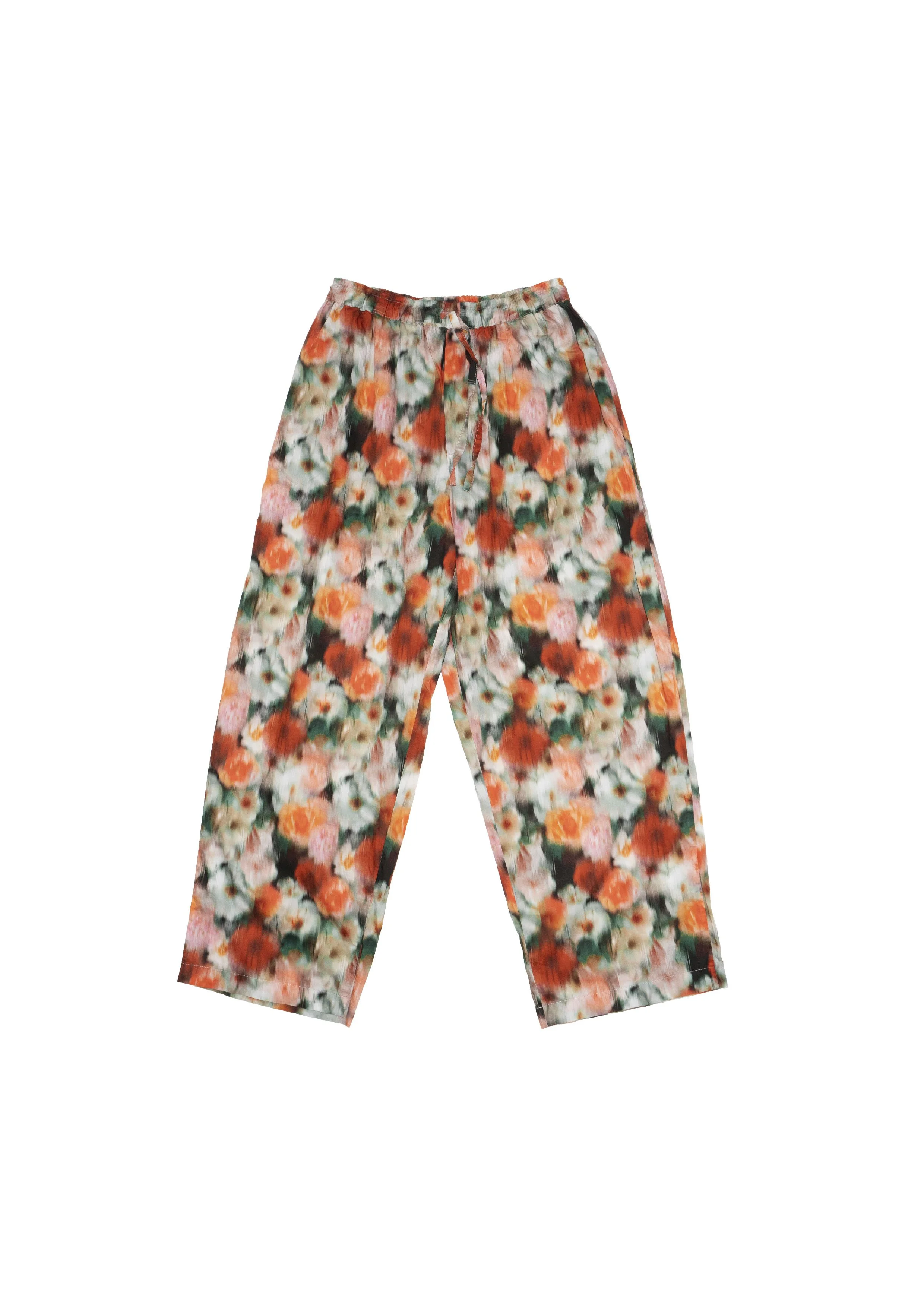 Flower Print Quarto Pants