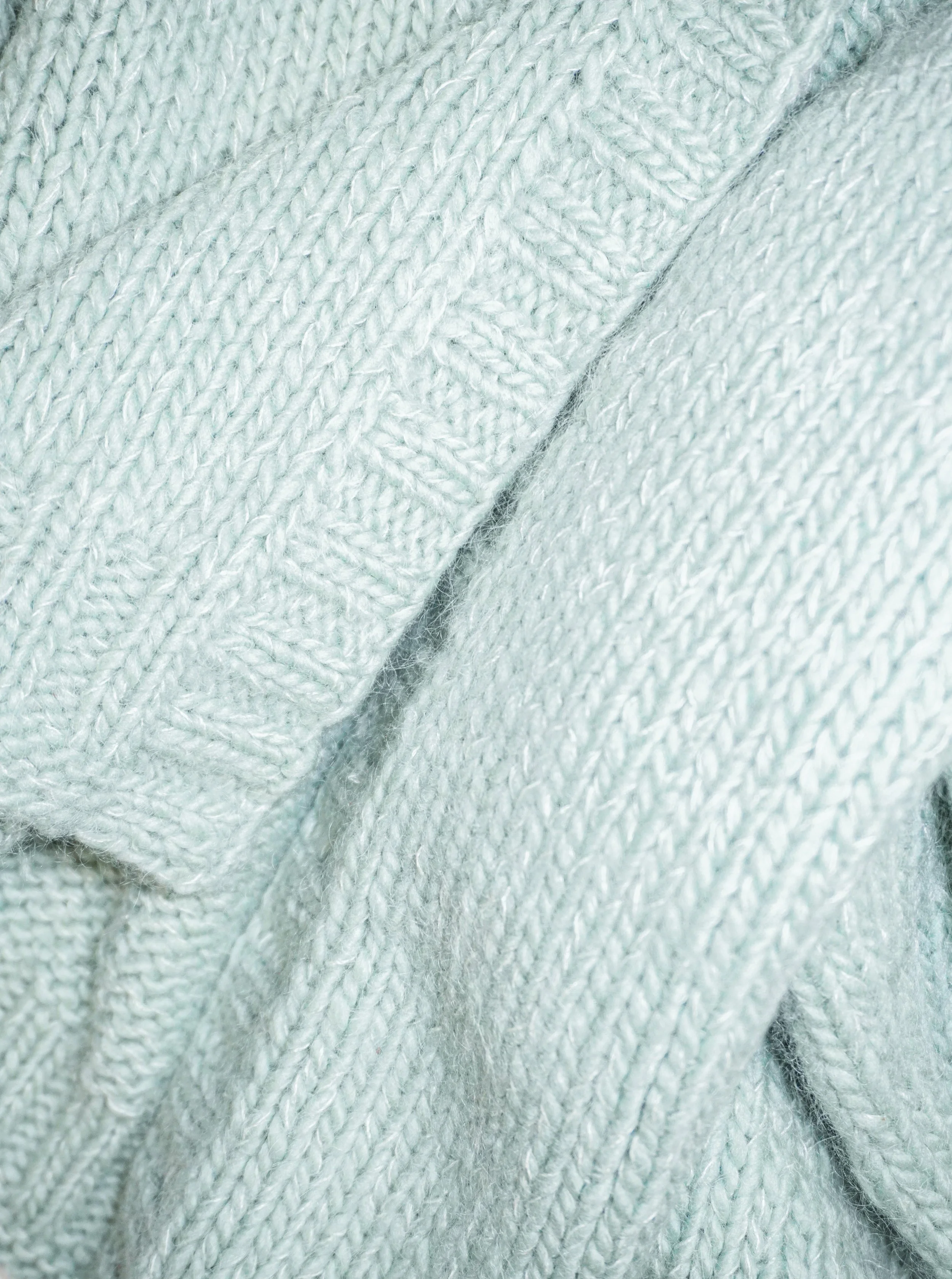 paleta 25 cardigan mint green texture