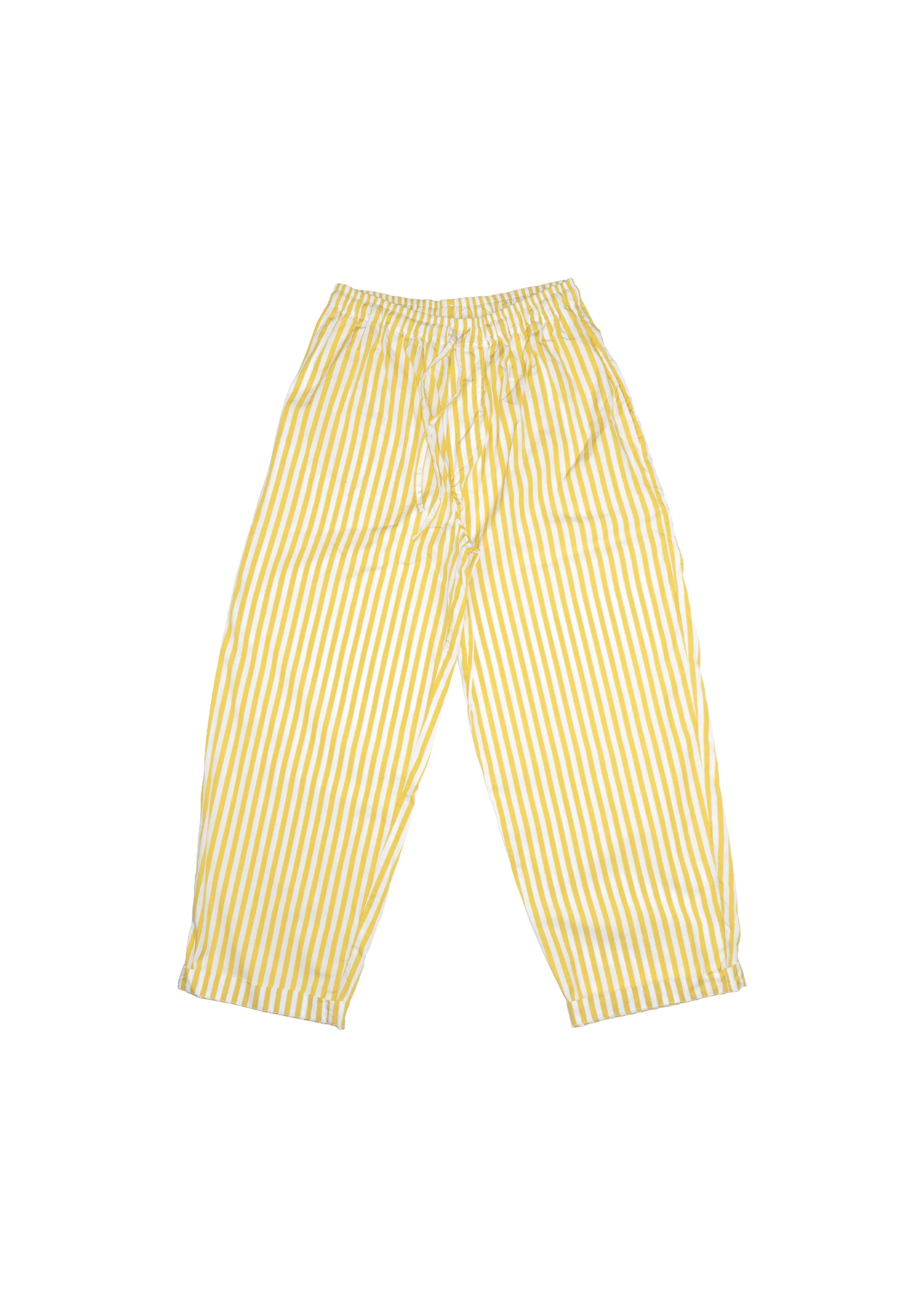 Quarto Pants Yellow wide lines