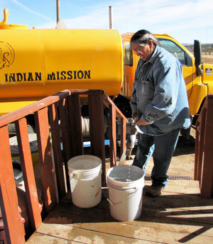For Many Navajo, A Visit From The 'Water Lady' Is A Refreshing Sight
