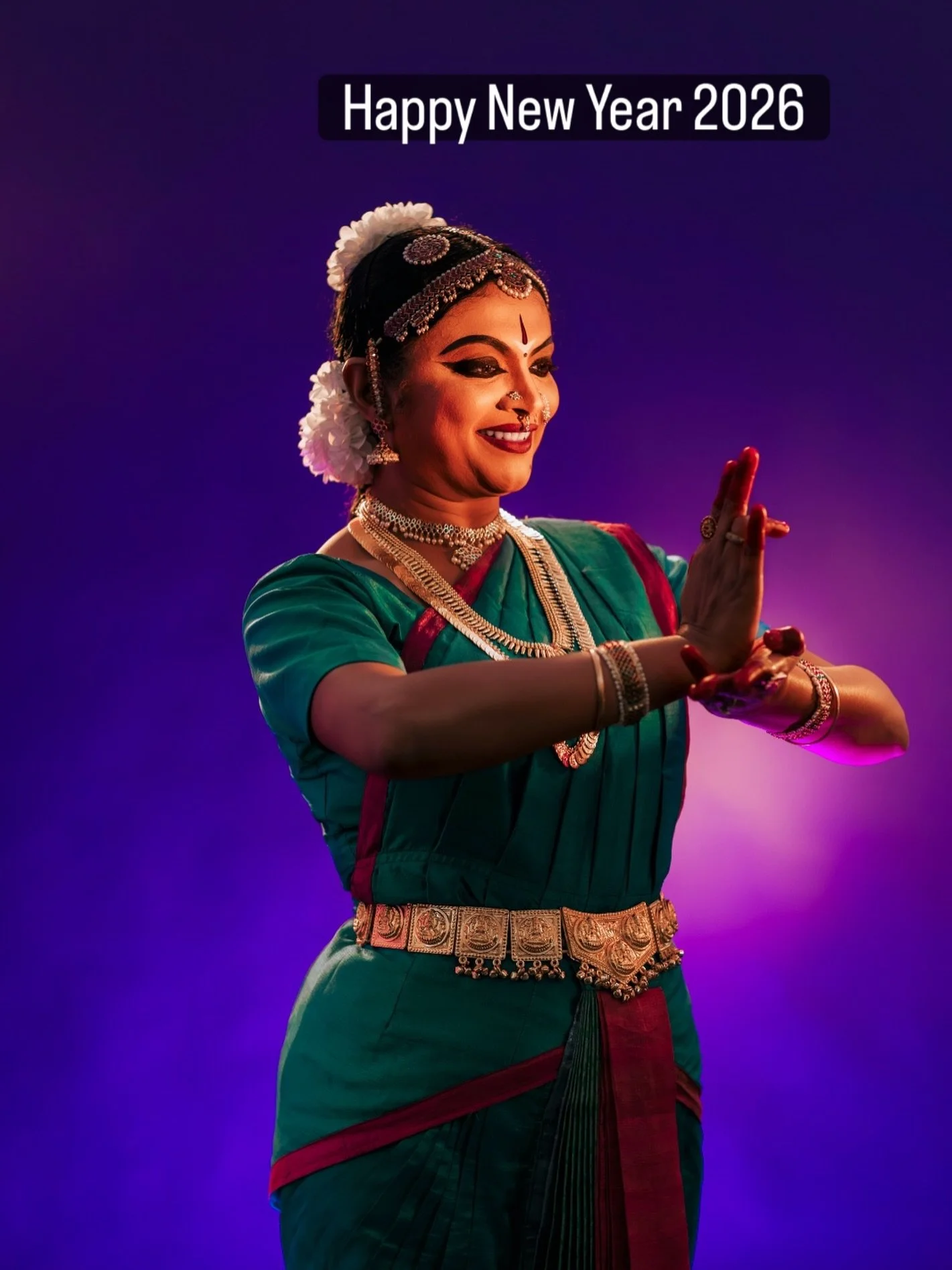 ✨ Happy New Year! ✨
As we step into 2026, my heart thinks about the foundations that shaped me&mdash;the quiet strength, precision, and depth of the Thanjavur lineage of Bharathanatyam. Every adavu carries the wisdom of generations who danced not for