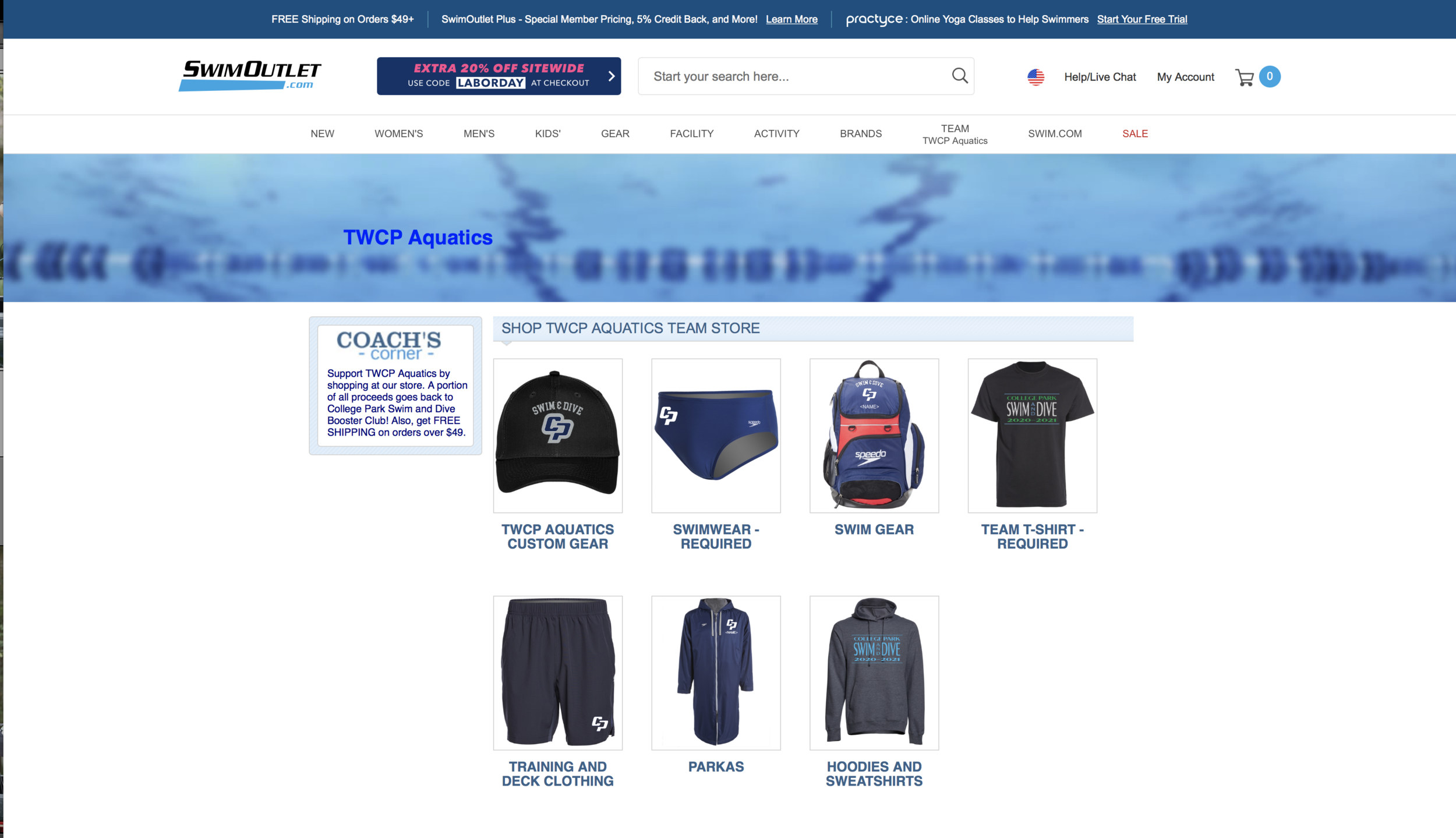 Online Merchandise Store for Team Merchandise!