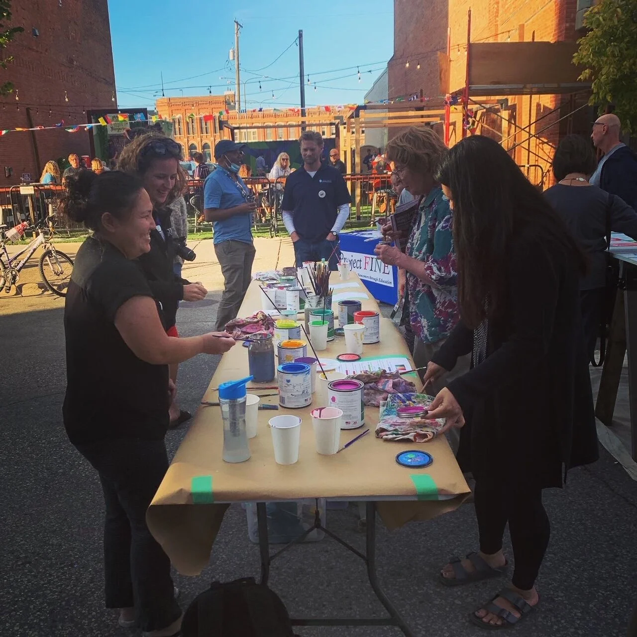 Painting and connecting at Welcome Week