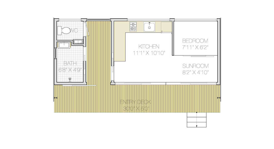 Garden Cabin Plan View