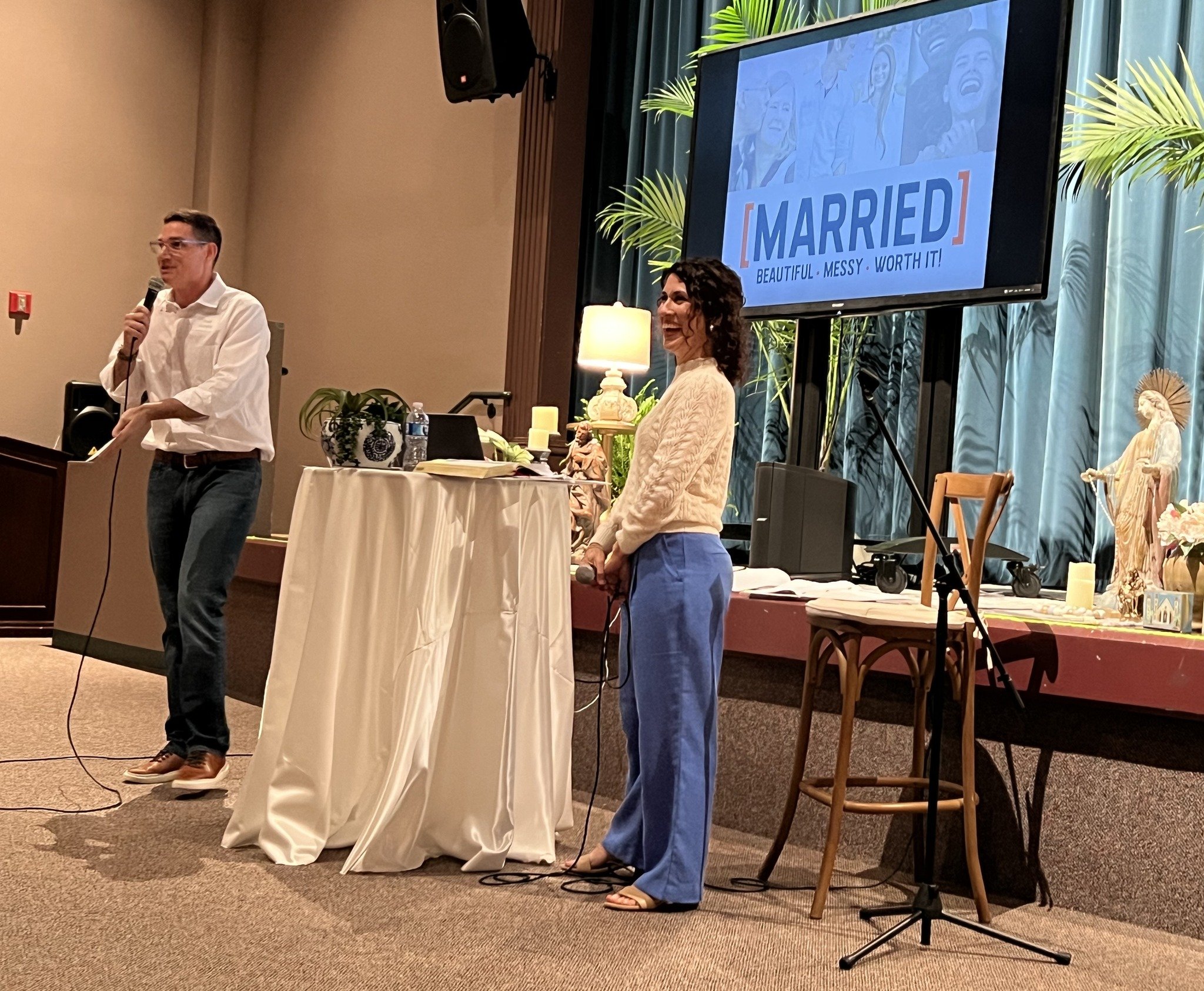 Gretchen and I had a wonderful time at the one day [Married] conference! It was sold out with so many amazing couples. Huge thanks to Renew and St. Pius!