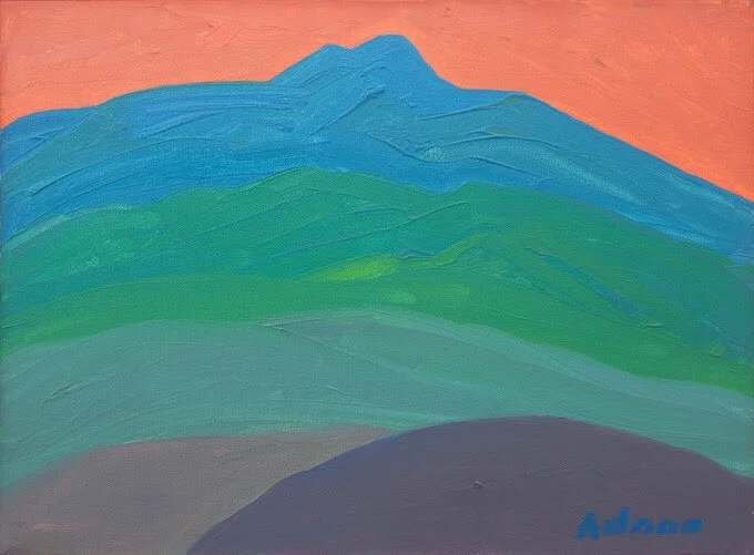 Etel Adnan:&nbsp;Mount Tamalpais, 2000. (Callicoon Fine Arts, New York) - read her book, “Journey to Mt. Tamalpais and study her other paintings of mountains and in deep contemplation draw or paint the mountain that is you