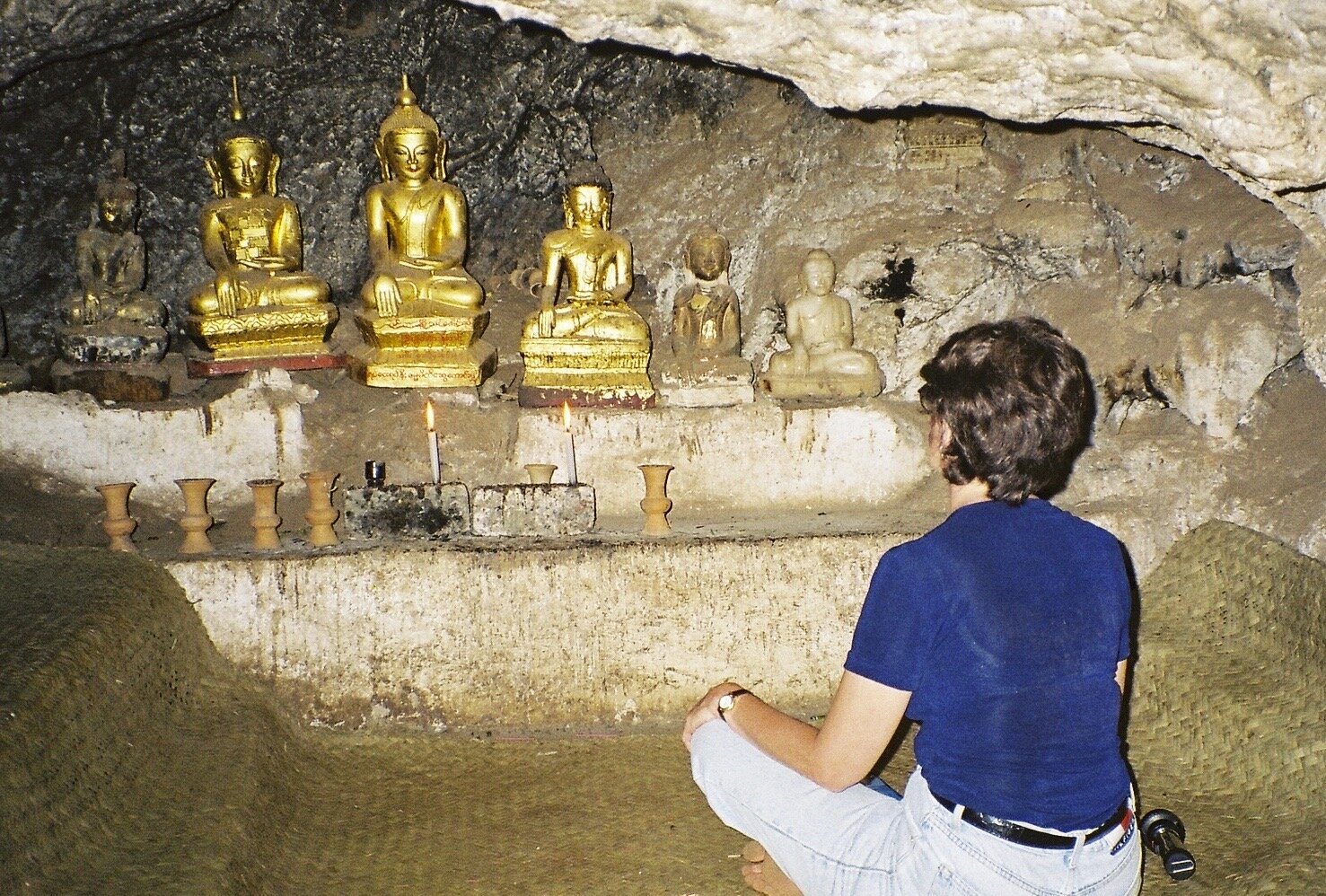 Contemplate: Which of the buddhas is closest to their true nature in this picture? Which is furthest from awareness of their Source?