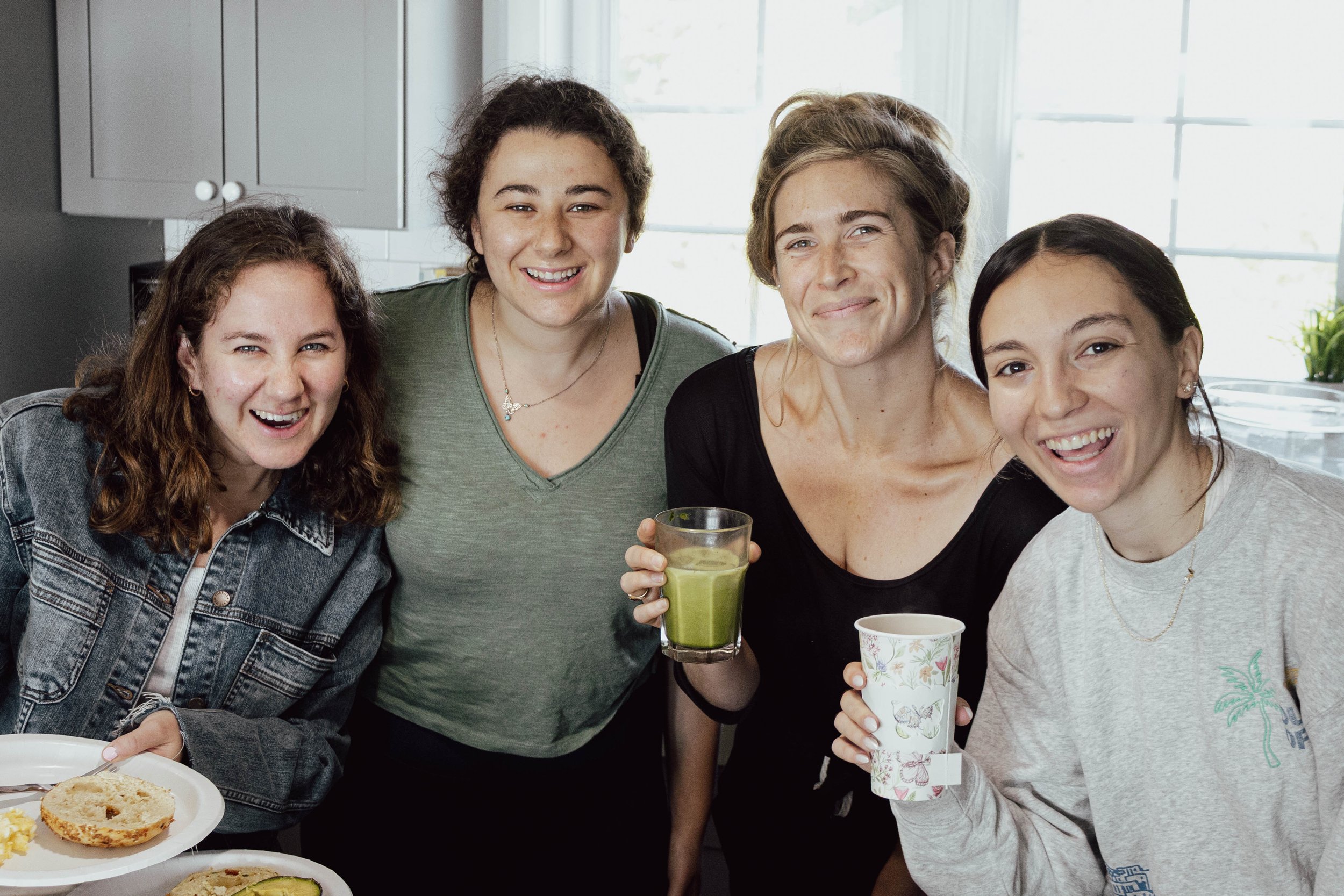 Breakfast buffet with us and the sisters