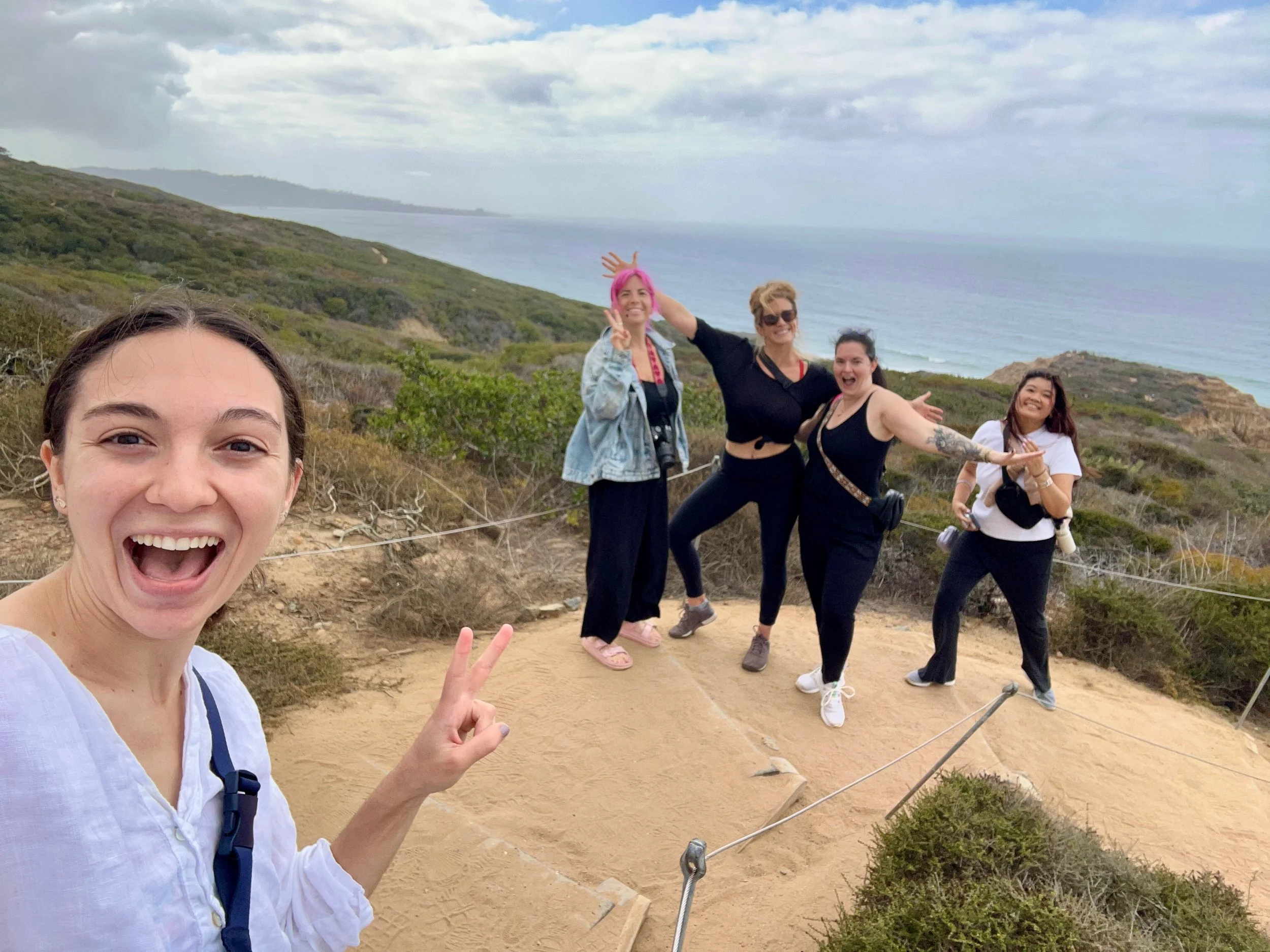 Our scenic hike by the water
