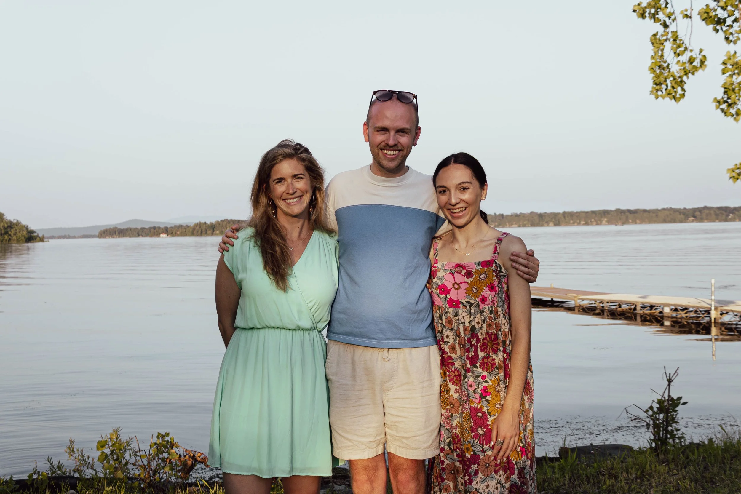 Us with our incredible retreat photographer, Josh