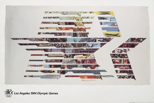 1984 Los Angeles poster designed by Robert Rauschenberg (Image via olympic-museum.de)