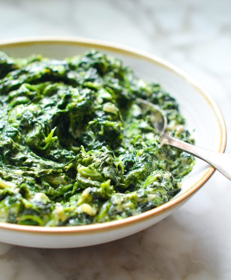 Creamed Spinach half pan