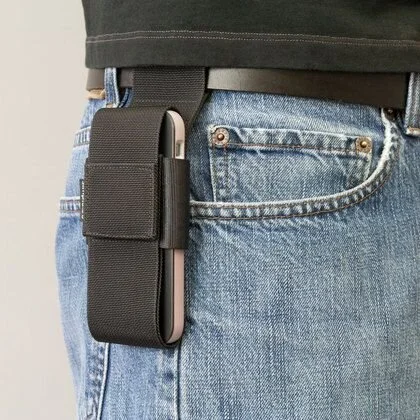 My cell phone holder was smaller and dorkier than this.