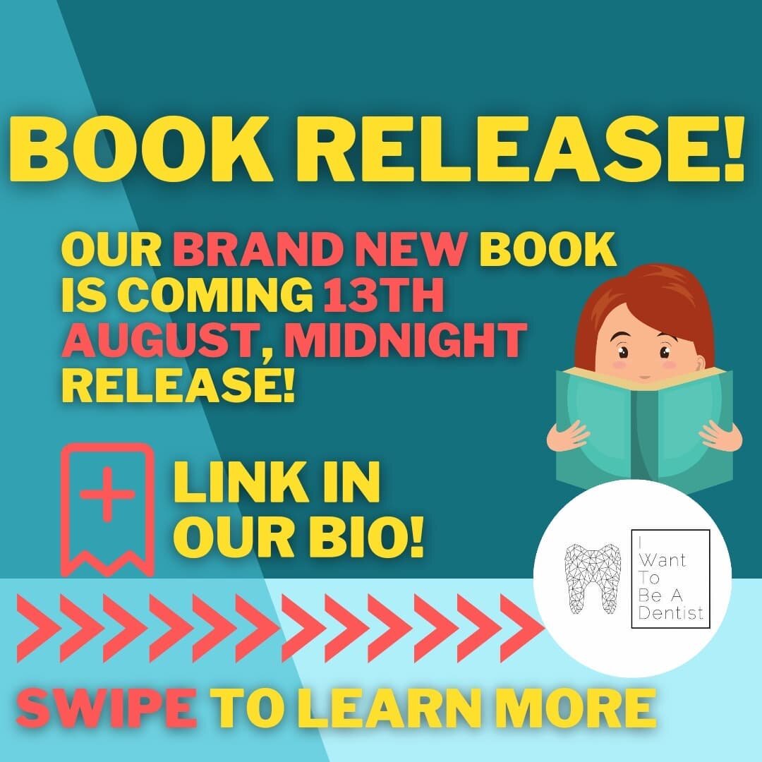 📚BOOK LAUNCH 2022 + GIVEAWAY📚

SWIPE TO LEARN MORE!!!

This has been a long project in the works but it's finally here!!

Let us know if you have any questions, just send us a DM or leave a comment down below!
.
.
.
#iwanttobeadentist #iwtbad #dent