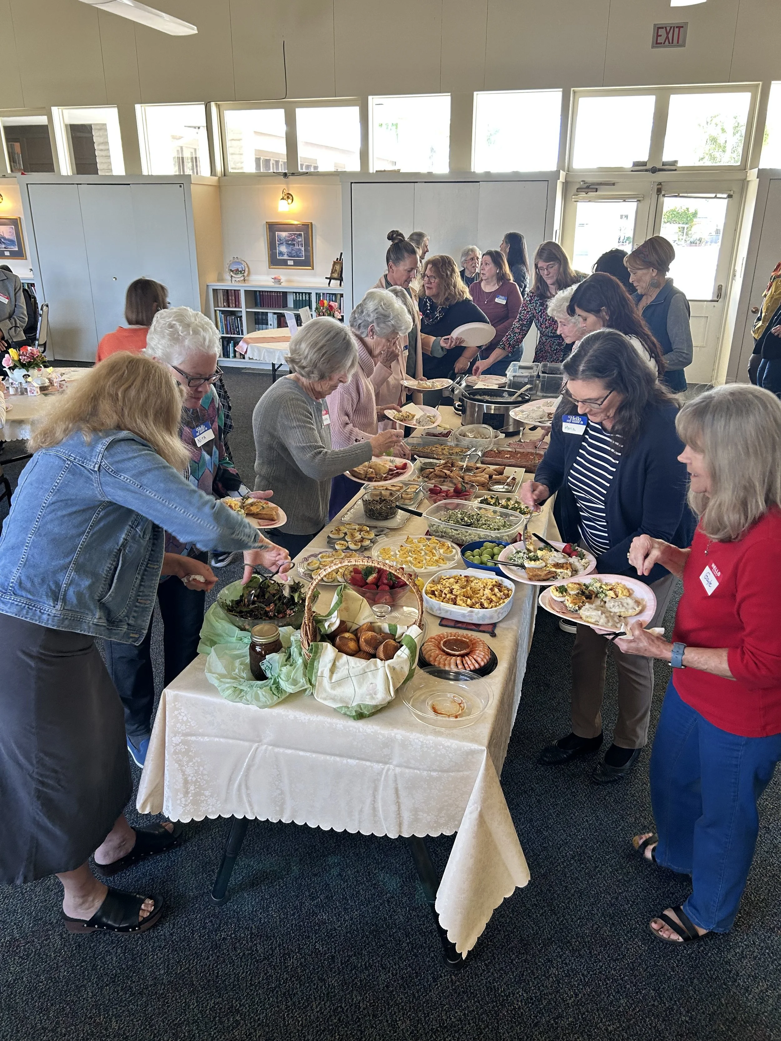 What is church fellowship without a good potluck!! There is always plenty for everyone!