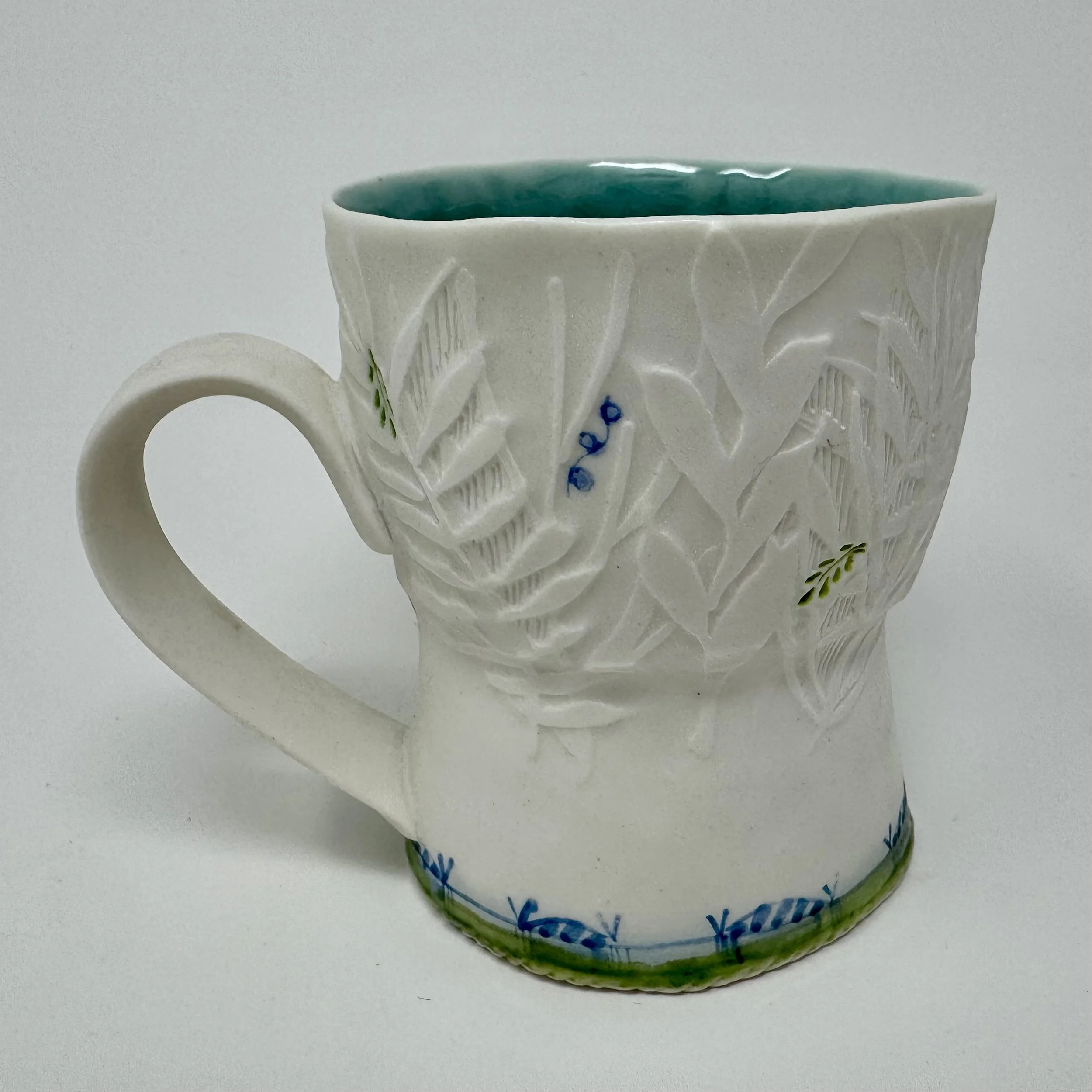 White Leaf Mug