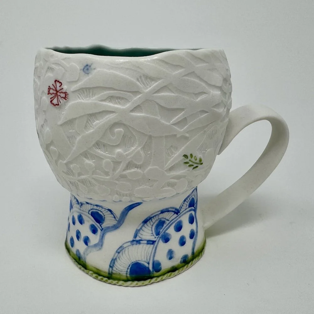 White Leaf Mug