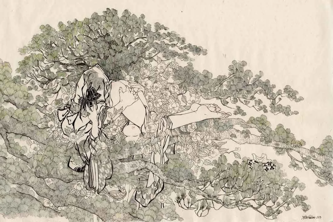 'Kissing in a Tree' Aiko Robinson - VAULT ART MAGAZINE (Issue 38, 2022)