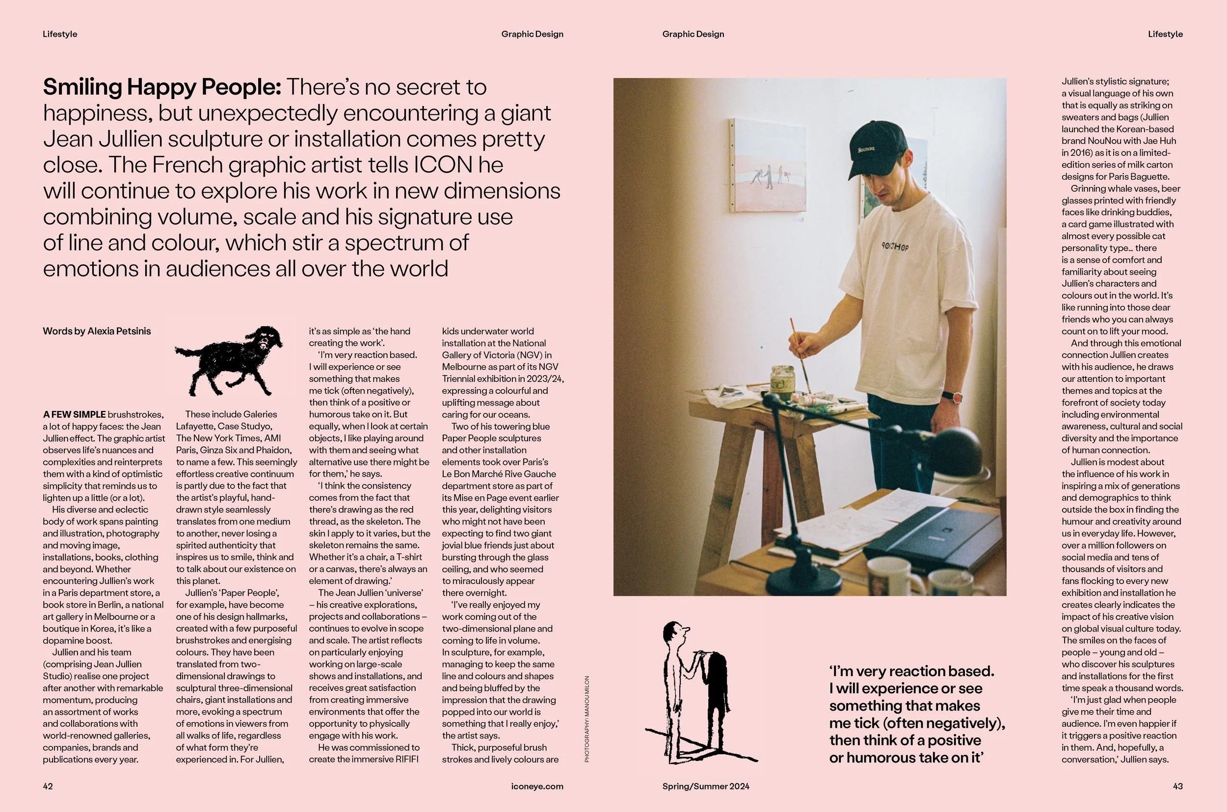 Jean Jullien for ICON MAGAZINE (Issue 215), 2024