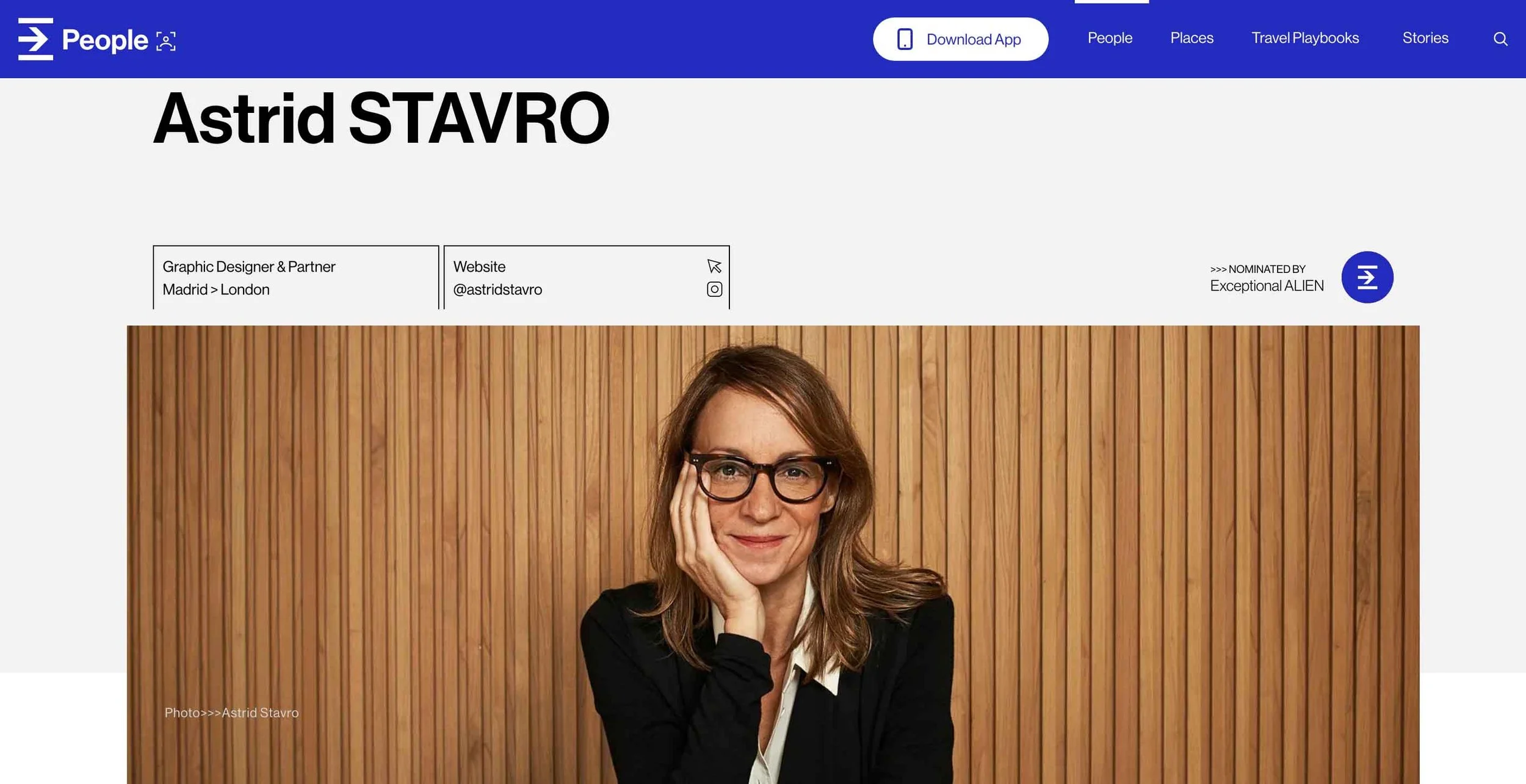 Astrid Stavro for EXCEPTIONAL ALIEN (2020)